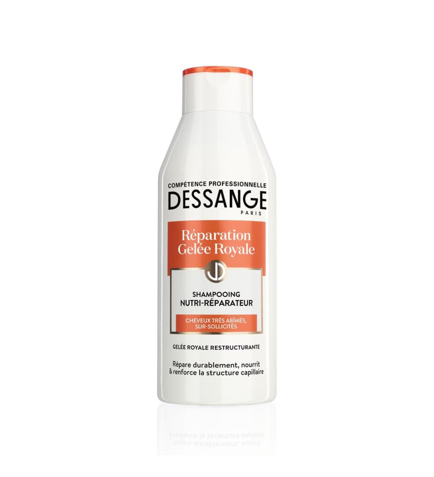 DESSANGE - Nutri-Repairing Shampoo with Royal Jelly Repair - Formula Enriched with Restructuring Royal Jelly - Nourishes & Strengthens the Fiber - For Very Damaged Over-Stressed Hair - 250 ml - Buy Online on GoSupps.com