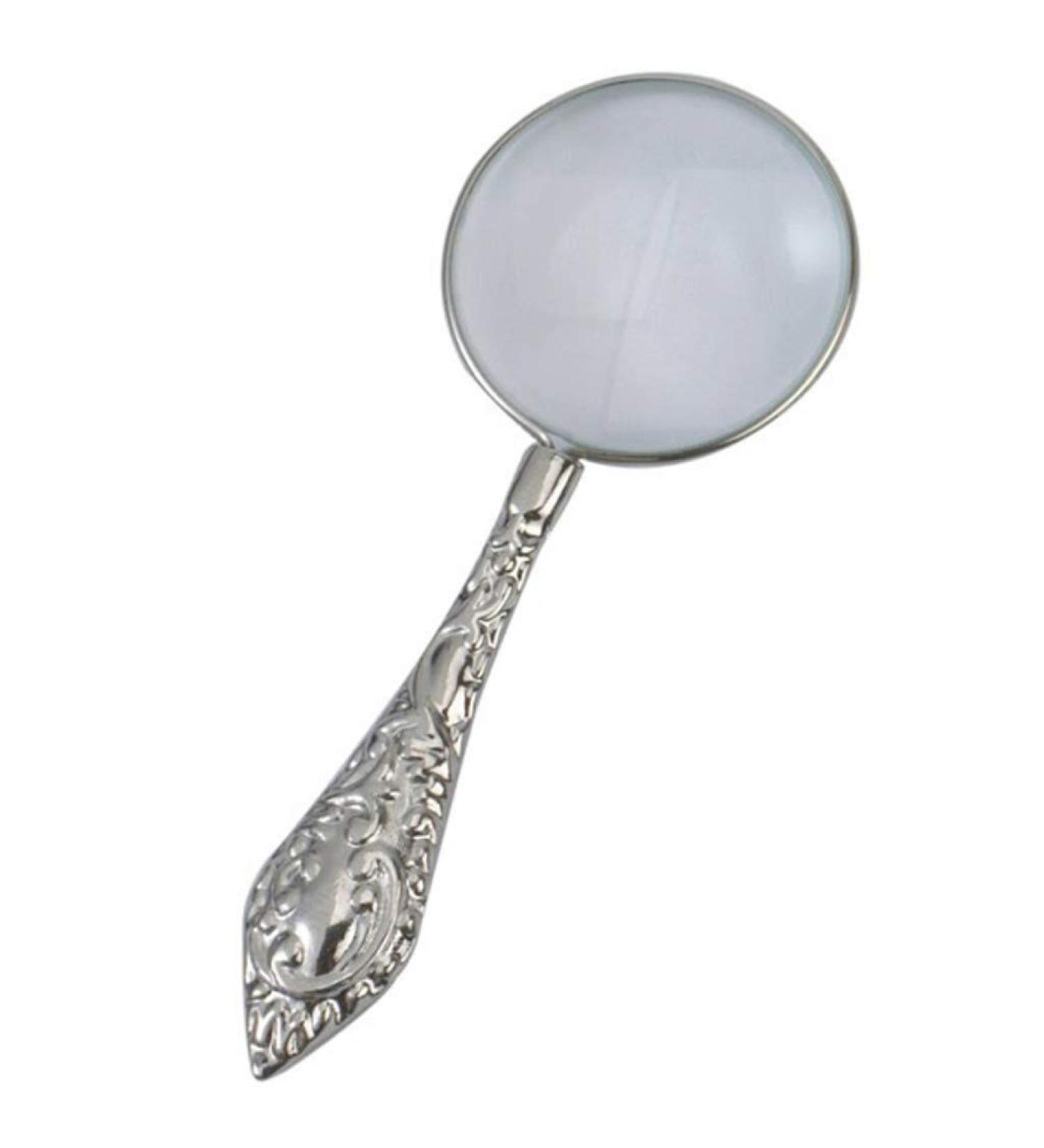 Magnifier Portable 45Mm European Flower Handle Hand-Held Full Metal Crafts Magnifying Glass Lofty Ambition - Buy Online on GoSupps.com
