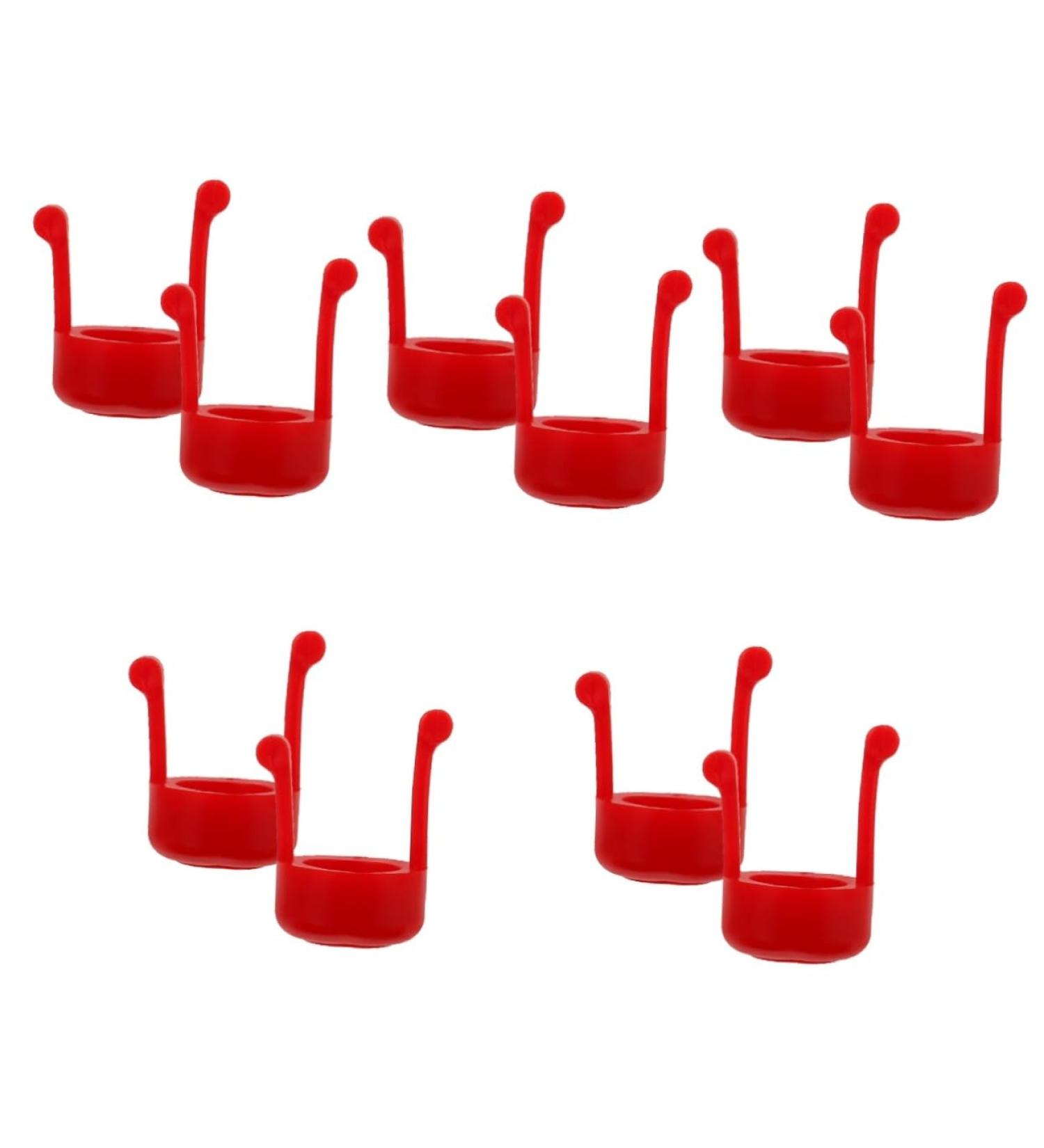 Hemoton Eye Drop Holder Tool - 10 Pcs Eye Drop Applicator Guides & Storage Rack - Portable Eye Drops Aid Rack - Red 3.00x2.00x2.00CM - Buy Online on GoSupps.com