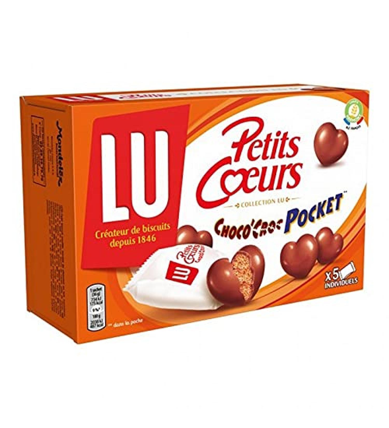 LU Little Hearts Collection Lu Choco'Croc Pocket 180 g (Pack of 6)