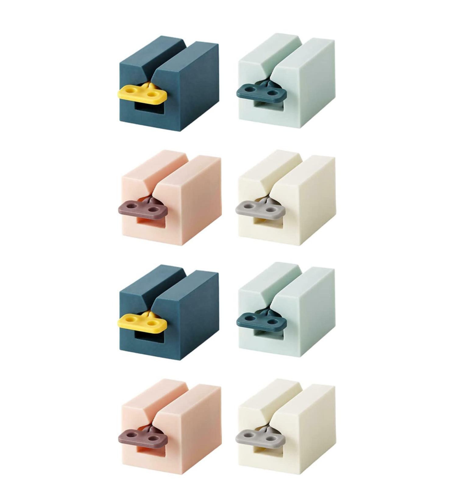 Pomojonbi 8Pcs Multifunctional Toothpaste Tube Squeezer Plastic Tooth Paste Holder Dispenser - Buy Online on GoSupps.com
