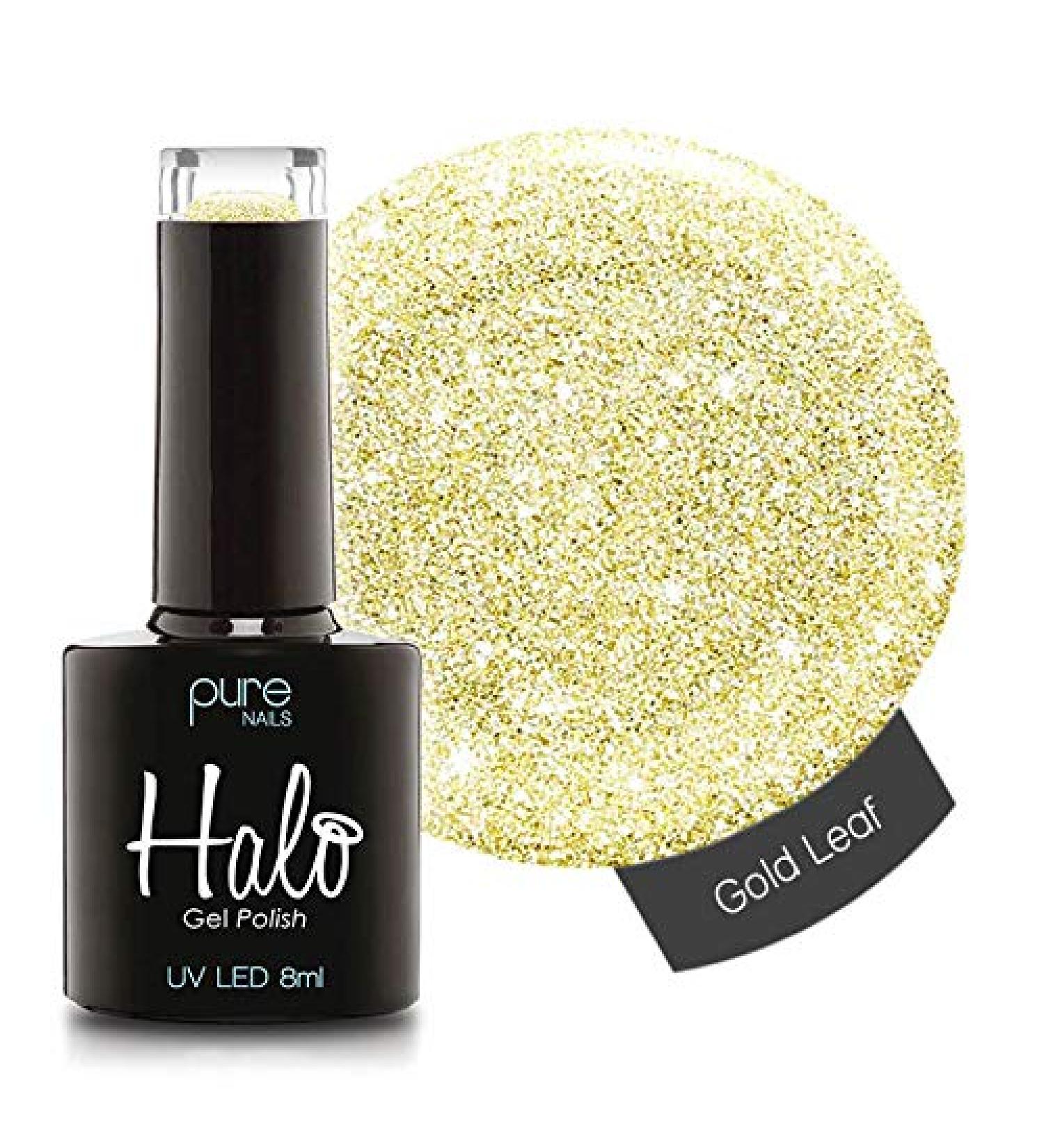 Halo Gel Polish *Full Range 8ml* **CHOOSE YOUR COLOUR(S)** (Gold Leaf N2814) Gold Leaf N2814 8 ml (Pack of 1)