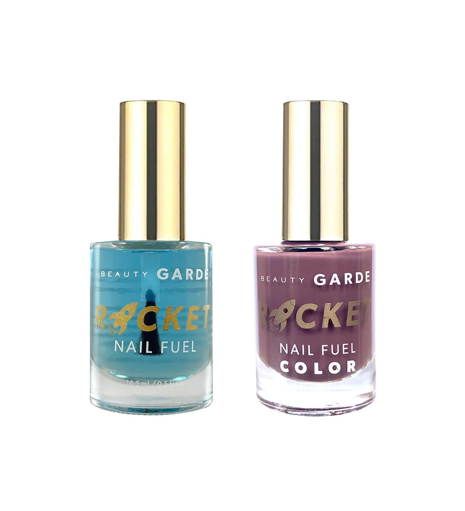 BeautyGARDE Rocket Nail Fuel & Mauve Madame Nail Polish 2 Pack - Nail Strengthener & Growth Treatment - 7-Free Nonie Cr me - 1 Oz - Buy Online on GoSupps.com