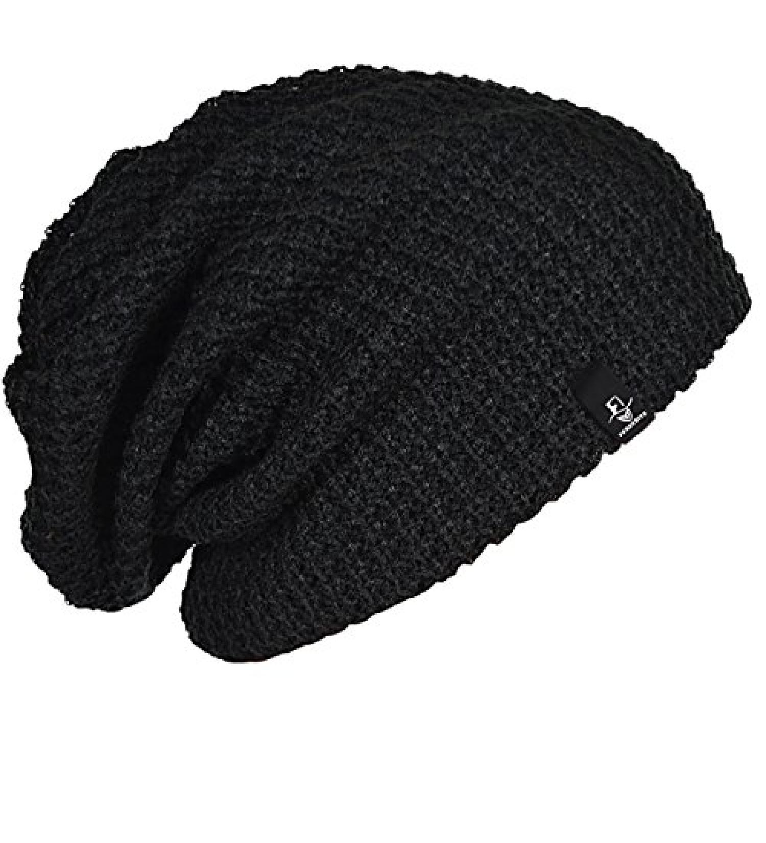 FORBUSITE Mens Long Slouchy Beanie Knit Cap - B08 Black - Buy Online on GoSupps.com