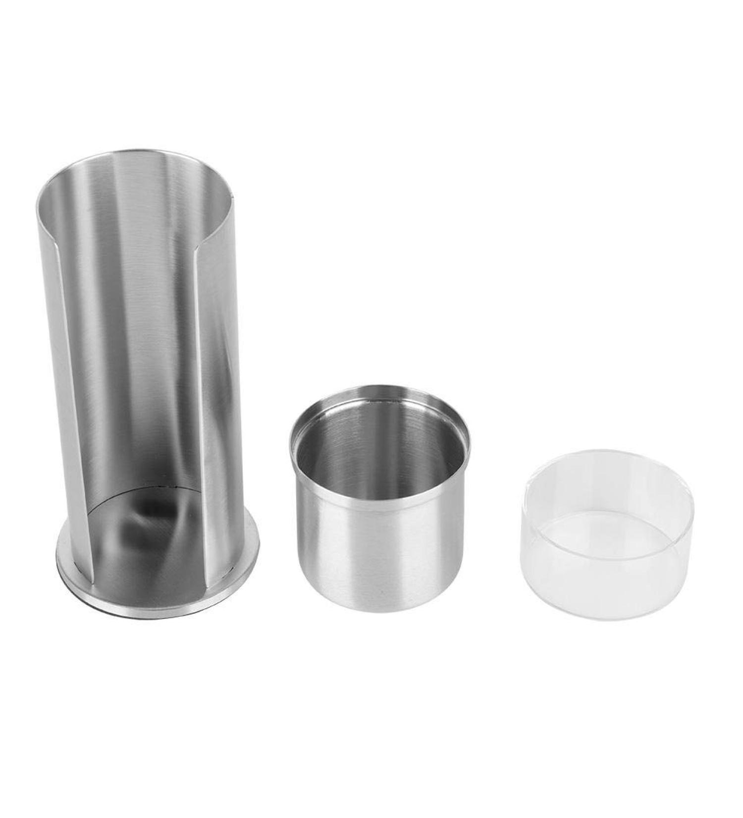 Stainless Steel Makeup Storage Organizer Box for Cotton Pads & Swabs - Desktop Cosmetic Holder | International Shipping Available - Buy Online on GoSupps.com