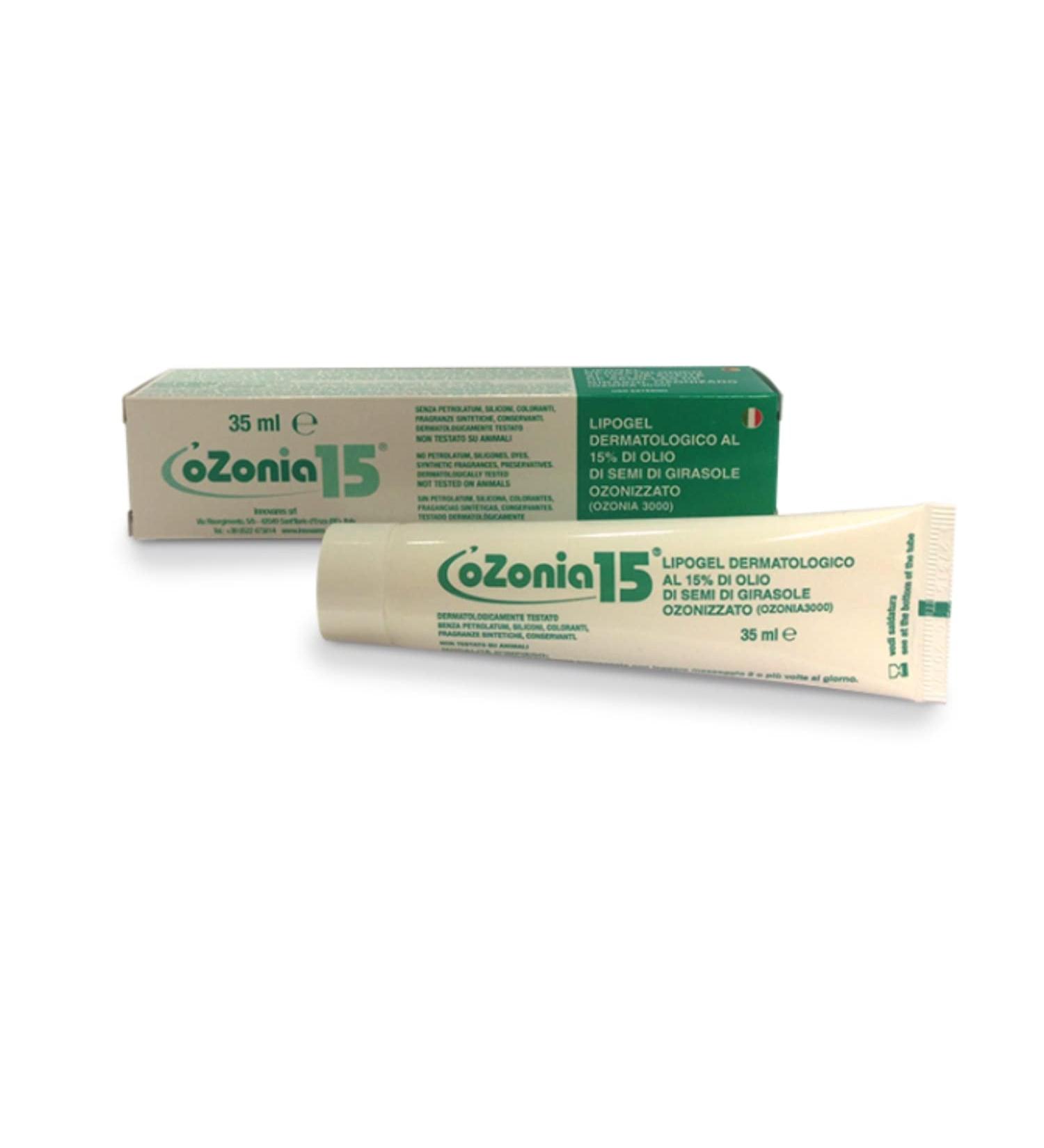 INNOVARES Ozonia 15 Dermatological Ozone Lipogel - Skin Protective Action Soothing and Moisturizing Cream - Dry Sensitive Hyperactive Skin - 35 ml - Buy Online on GoSupps.com