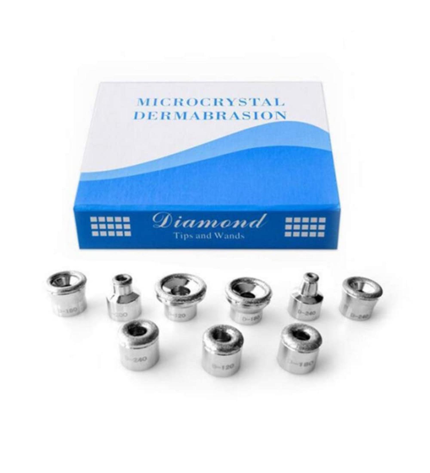 Diamond Dermabrasion Head - 9 Replacement Tips for Home Facial Exfoliation - Buy Online on GoSupps.com