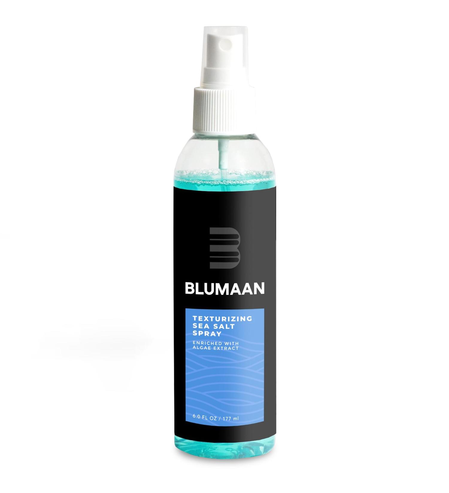 BluMaan Coastal Texture Spray for Men's Effortless Beach Waves | Professional Hair Texturizing Formula with Sea Salt Natural Extracts and Essential Oils - 4 FL OZ - Buy Online on GoSupps.com