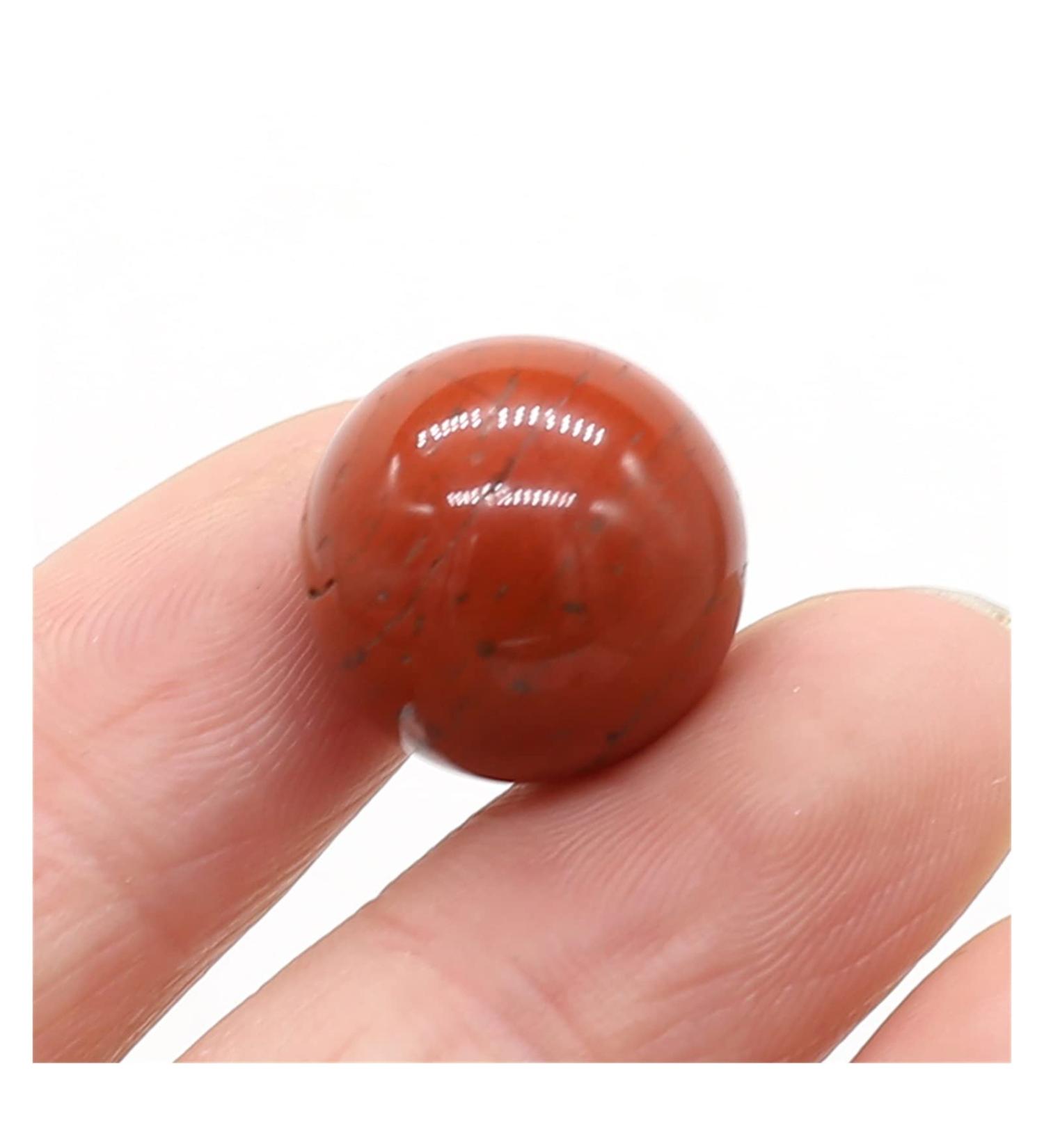 Natural Crystal Rough 16mm Round Natural Crystal Quartz Transfer Ball Polished Gemstone Beads Specimen DIY Jewelry Home Natural Stone (Color : Red Stone Size : 1PC) - Buy Online on GoSupps.com