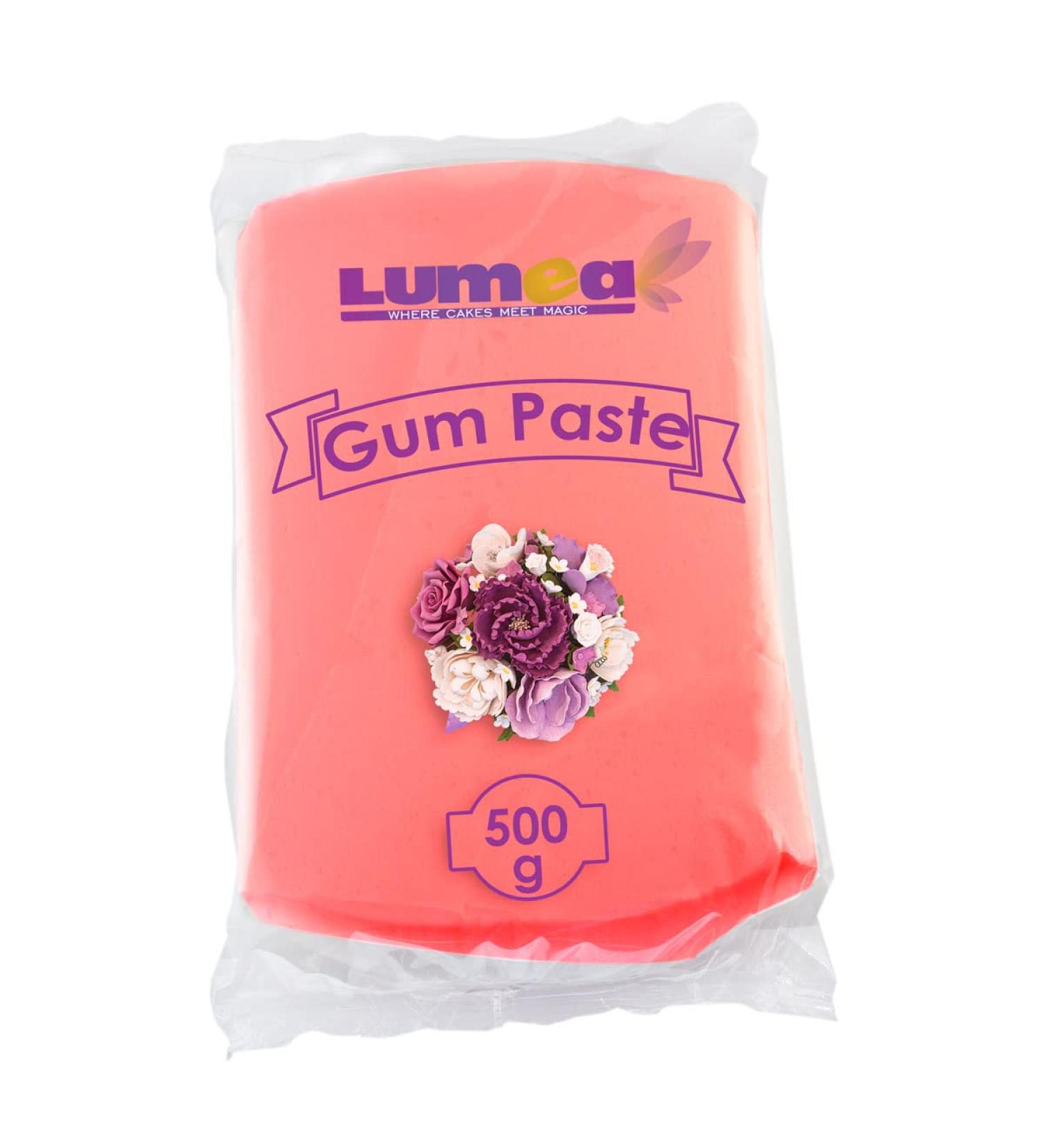 Buy Decorative Magic24 Professional Flower Paste 500g - Edible Sugar Paste in 11 Colors for Perfect Flowers & Decorations - Coral Red - Buy Online on GoSupps.com