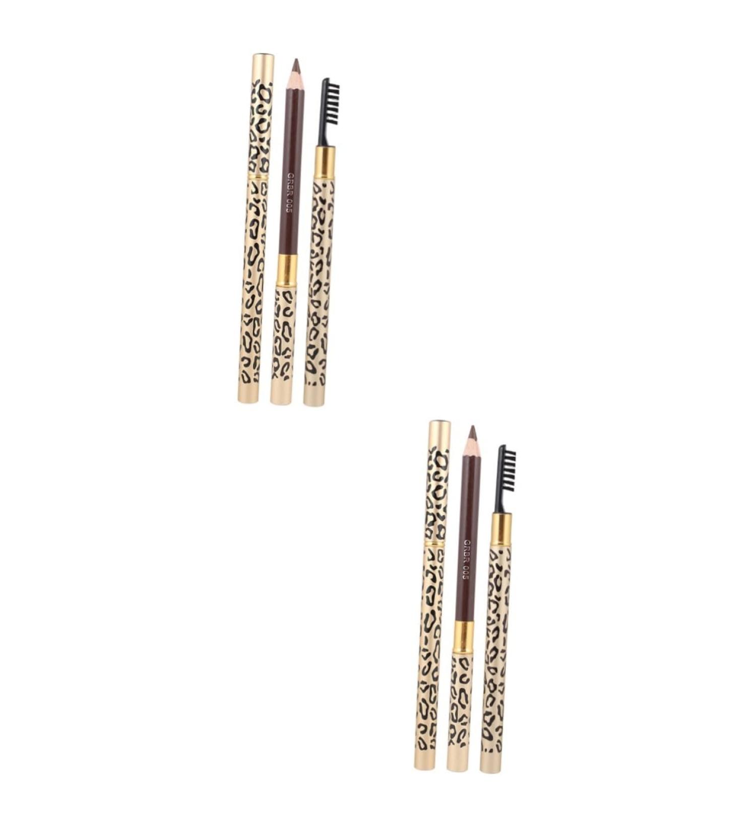 Didiseaon 4 Pcs Eyebrow Pencil Brush Long Lasting Eyebrow Pencils Eyebrow Crayon Waterproof Brown Kit Wooden 1 count (Pack of 1) As Shownx2pcs - Buy Online on GoSupps.com