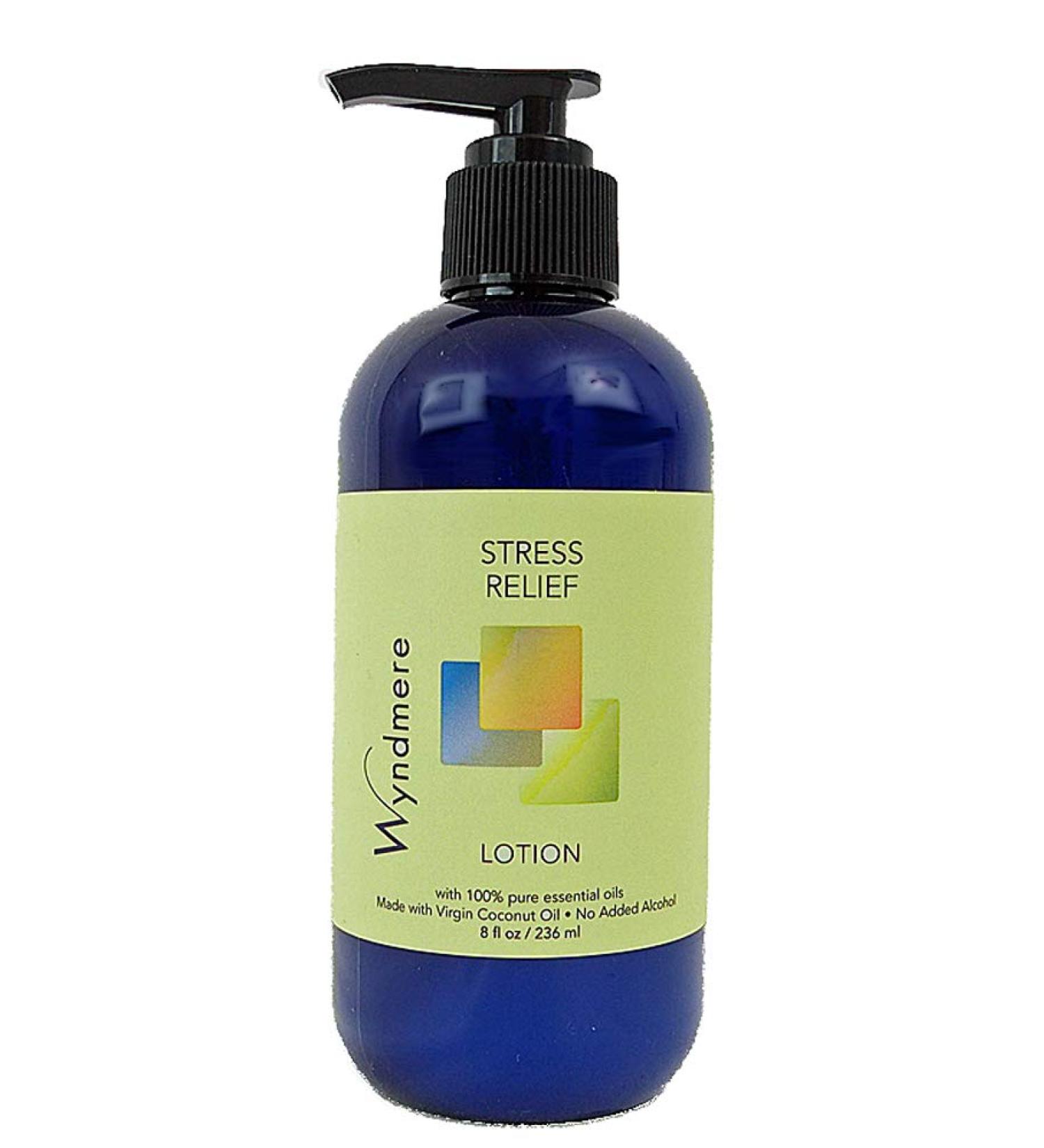 Wyndmere Stress Relief Lotion - All Natural Moisturizing Face & Body Lotion with Pure Essential Oils - 8oz - Buy Online on GoSupps.com