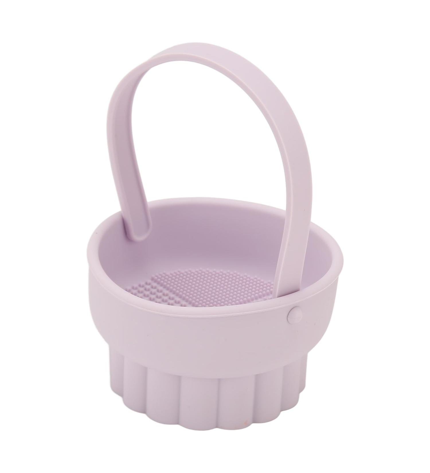 Silicone Makeup Brush Cleaner Bowl Quick Drying Makeup Brush Cleaner Multifunctional Design for Makeup Brush Cleaning - Buy Online on GoSupps.com