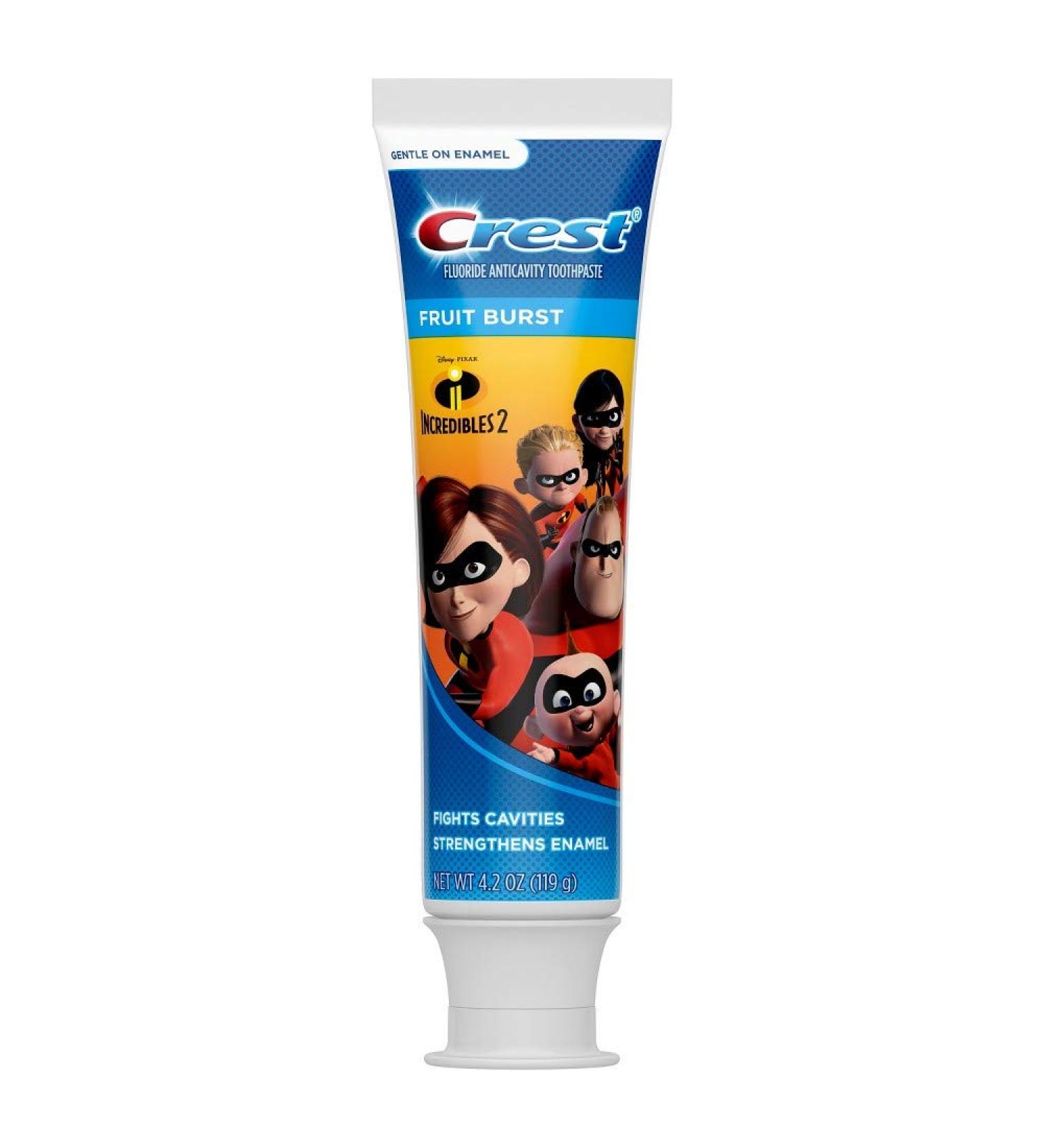 Crest Toothpaste 4.2 oz Kids Incredibles 2 Fruit Burst | Buy Internationally Online - Buy Online on GoSupps.com