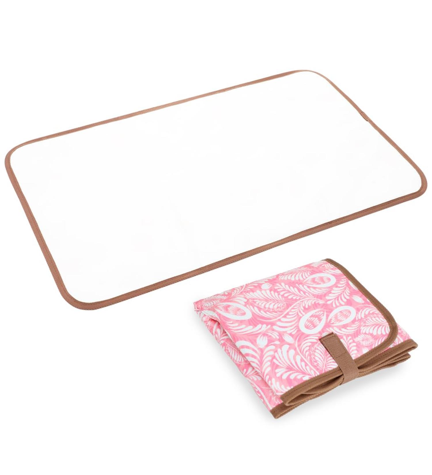 Lekebaby Foldable Travel Changing Mat - Willow Branch Pink - Buy Online on GoSupps.com