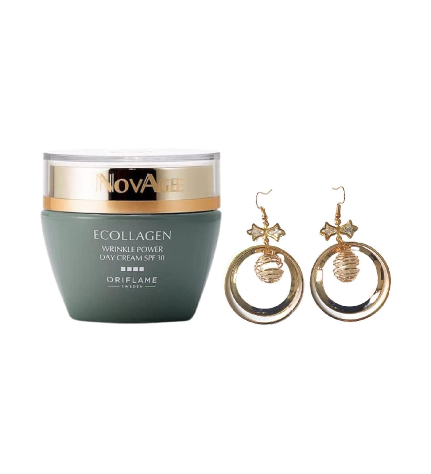 Oriflame Sweden NOVAGE Ecollagen Day Cream SPF 30 - Anti-Aging Wrinkle Power & Hydration | 50 ml - International Shipping Available - Buy Online on GoSupps.com