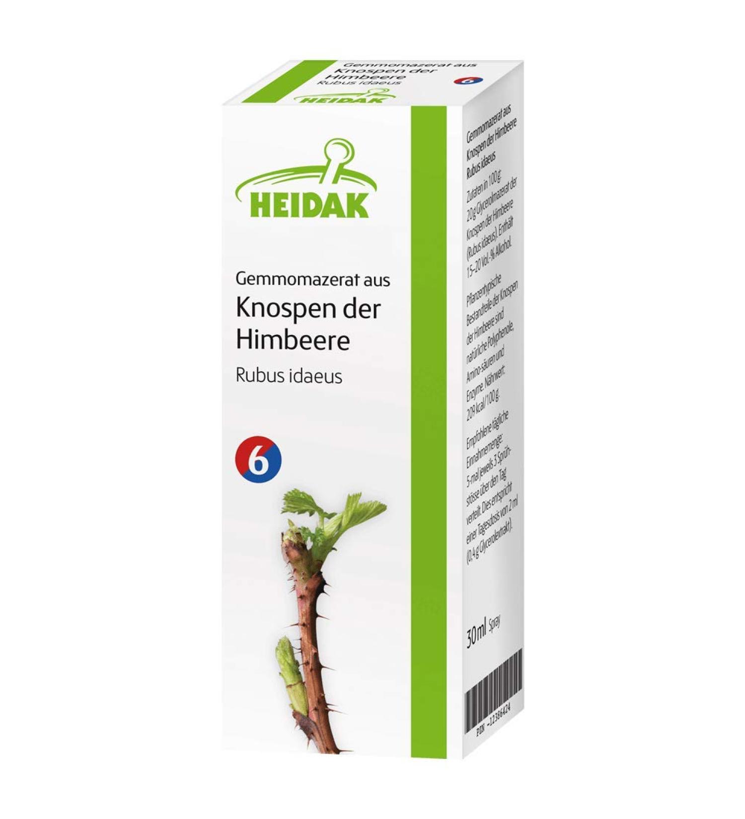 Heidak GEMMOMAZERAT Rubus idaeus from raspberry buds 30 ml spray