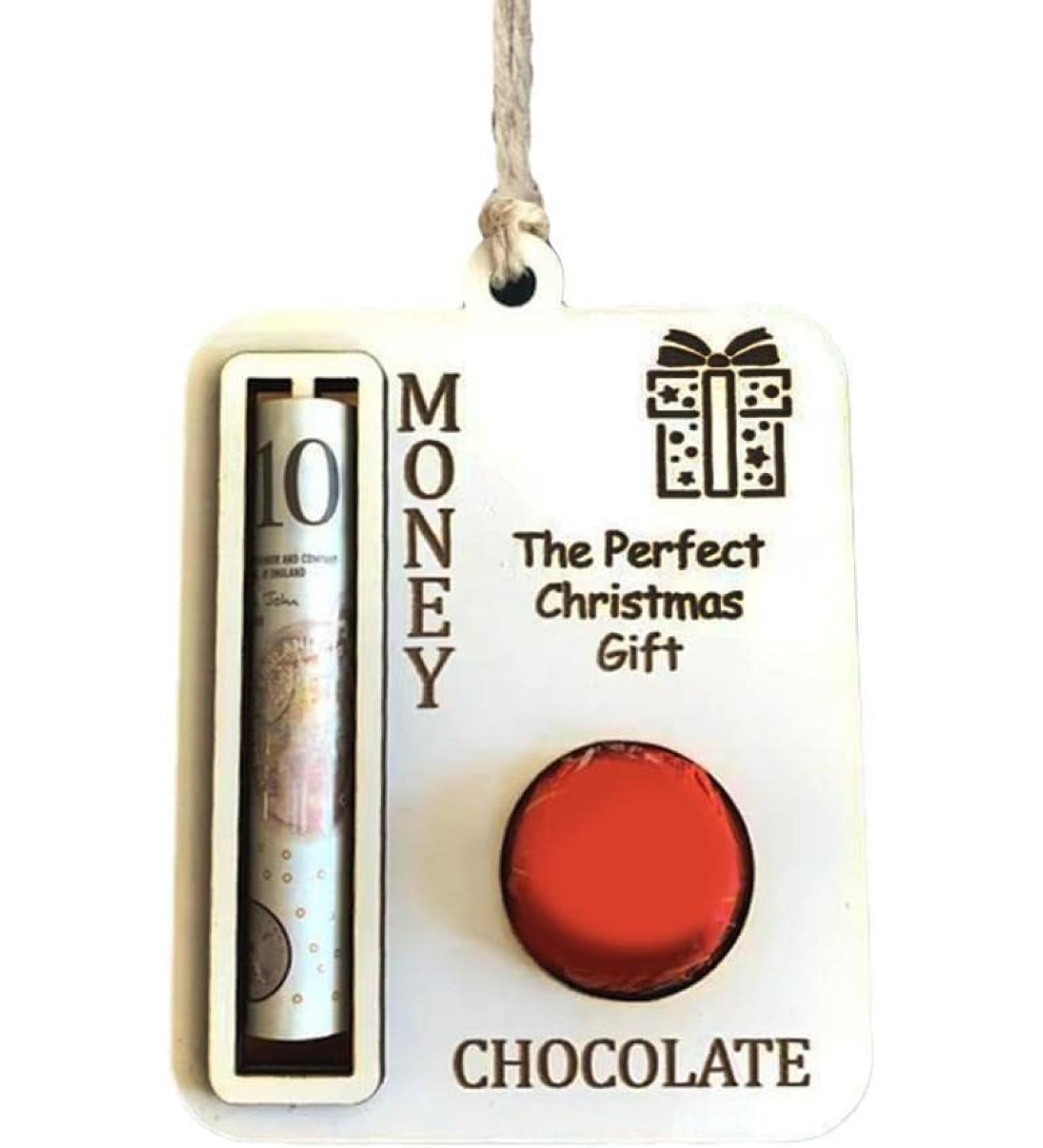 Christmas Unique Money Holder Handmade Wooden Money Card Hanging Decoration Xmas Tree Ornaments Pendant Funny Christmas Money Cash Gift Money Boxes - Buy Online on GoSupps.com