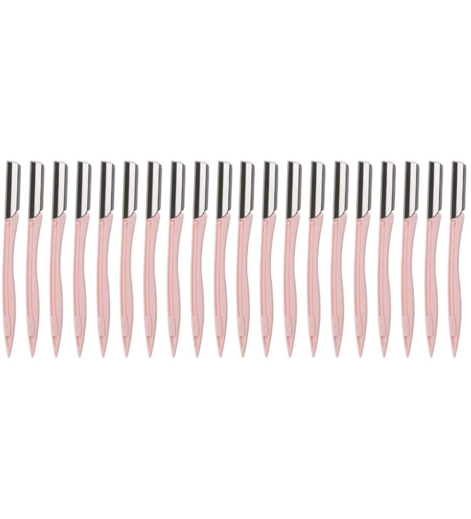 FRCOLOR 20 Pcs Eyebrow Shaver Set - Eyebrow Trimmer Razors & Face Hair Remover Tools - Pink Makeup Blades for Perfect Eyebrows - Buy Online on GoSupps.com