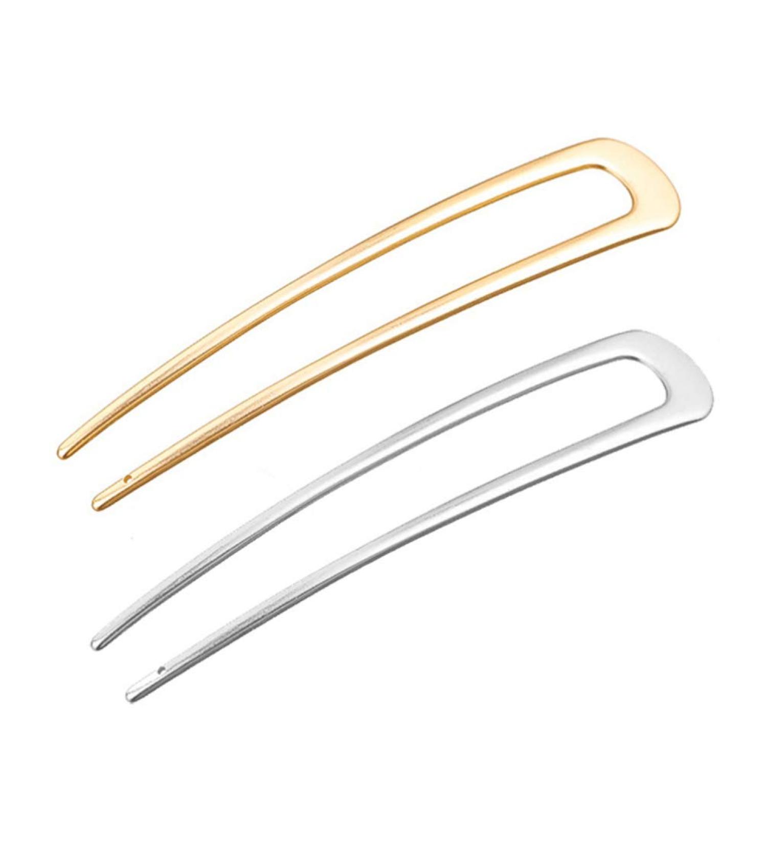 Frcolor U-Form Hair Forks - 4-Piece Alloy Hair Clips for Women & Girls | Perfect for Daily Use Costumes and Christmas Gifts - Buy Online on GoSupps.com