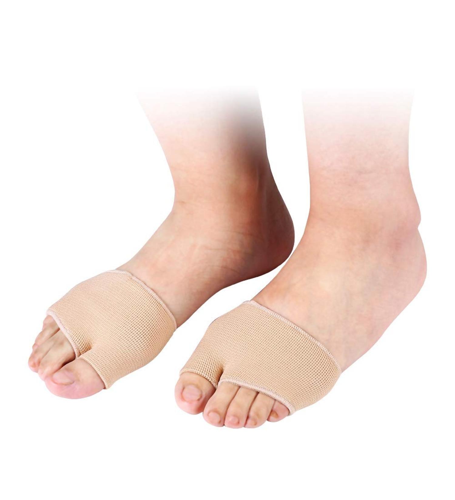 Bunion Corrector Gel Toe Sleeve | Metatarsal Pain Relief | Forefoot Shock Pressure Relief | Open Toe Compression Socks for Dry Cracked Skin - Small - Buy Online on GoSupps.com