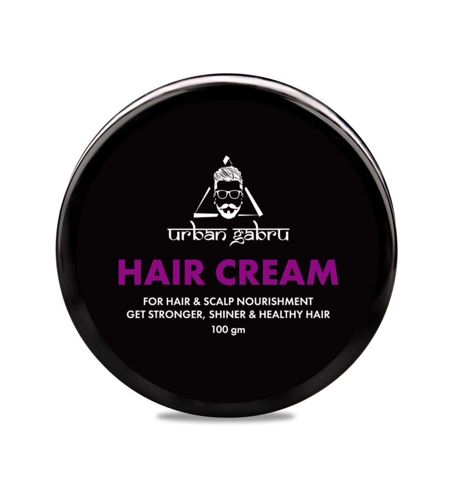 UrbanGabru Hair Cream for Men - Scalp Nourishment & Hair Care (100 gm) | International Shipping Available - Buy Online on GoSupps.com