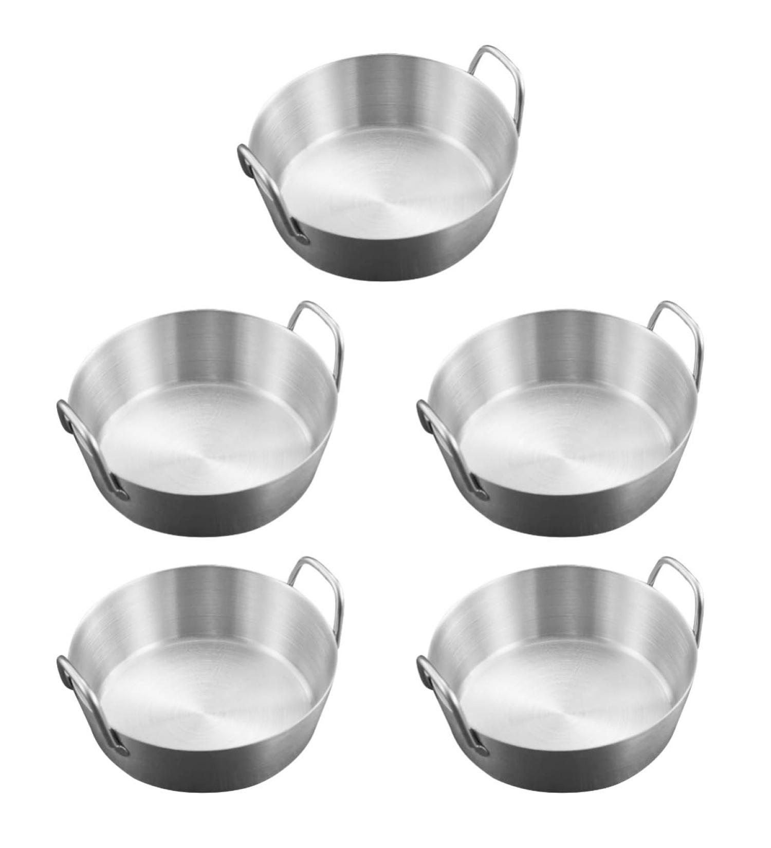 MAGICLULU 5pcs Sauce Dish Appetizer Side Dishes Kitchen Condiment Dish Steel Dipping Plates Metal Sauce Cups Household Dish Sauce Pot Small Saucers Bowl Cold Dish Stainless Steel re-usable 8X8CMx5pcs Silverx5pcs - Buy Online on GoSupps.com