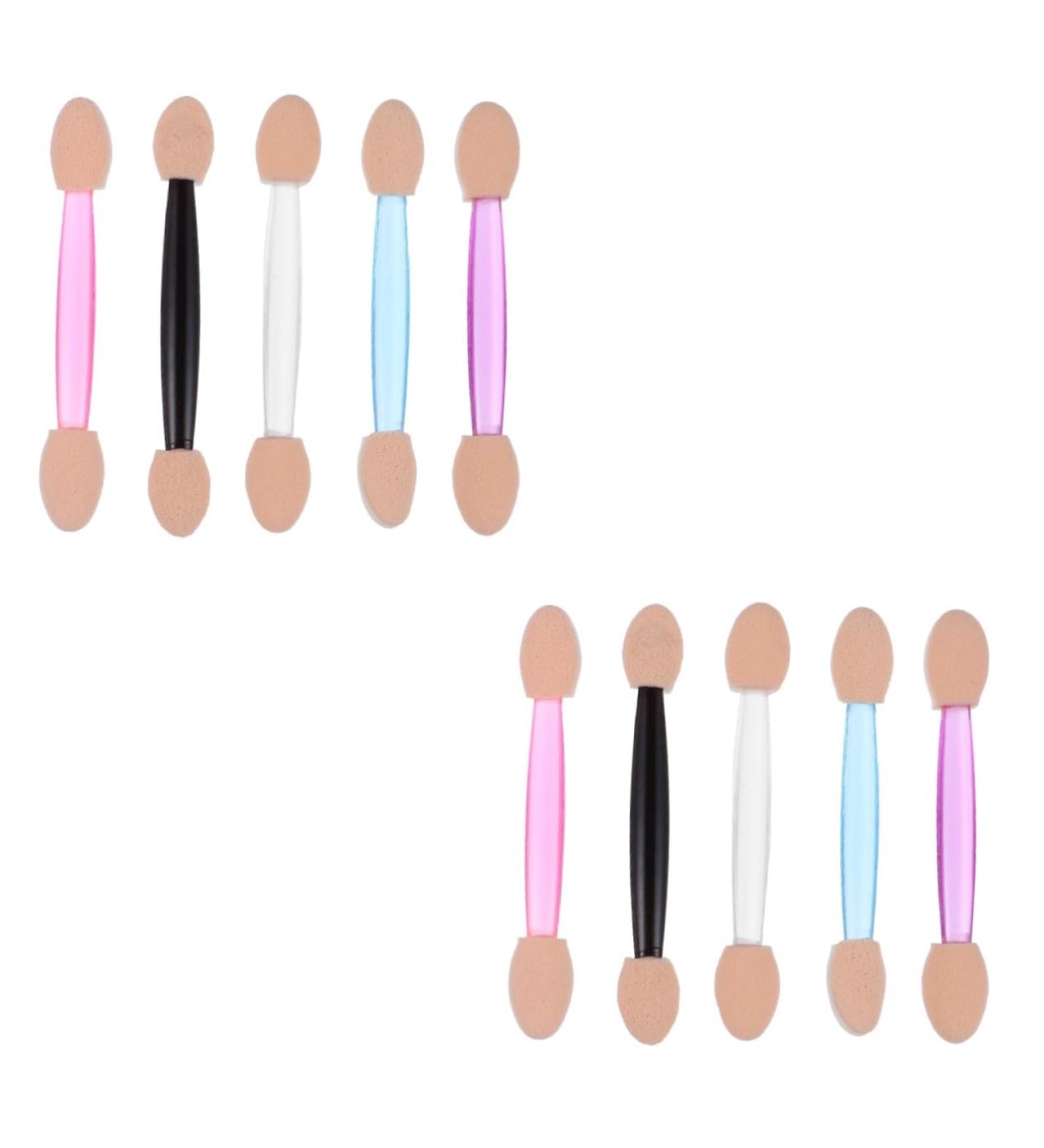 Hemoton 500 Pcs 5 Boxes Double Ended Eyeshadow Brush Eyeshadow Makeup Sponge Cream Applicator Plastic - Buy Online on GoSupps.com