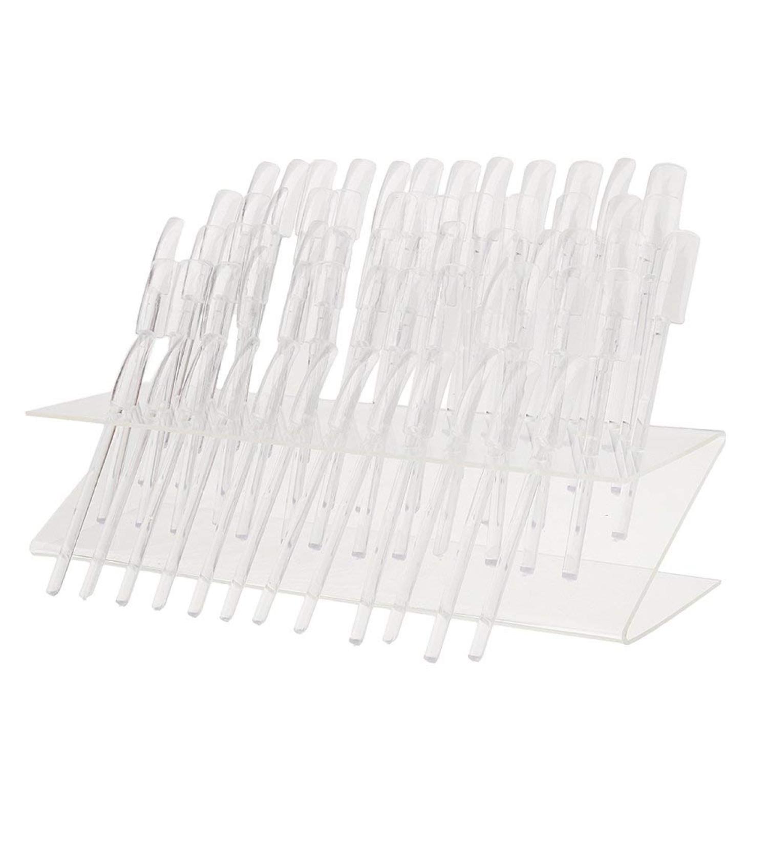 Tubayia 64 Tip Sticks Nail Art Nail Tips Stand Acrylic Tip Stand Nail Art Presentation Display