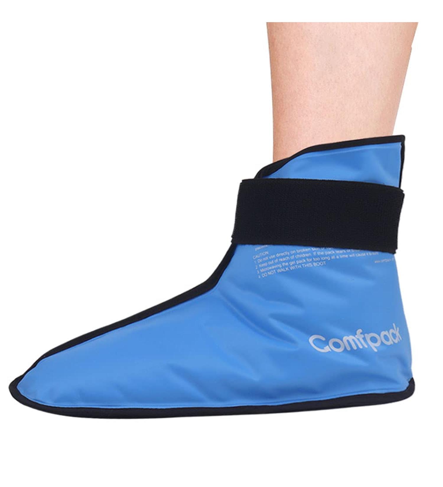 Comfpack Foot Ice Pack for Plantar Fasciitis Relief - Hot Cold Therapy Gel Wrap for Ankle Injuries, Pain, and Swelling - Buy Online on GoSupps.com
