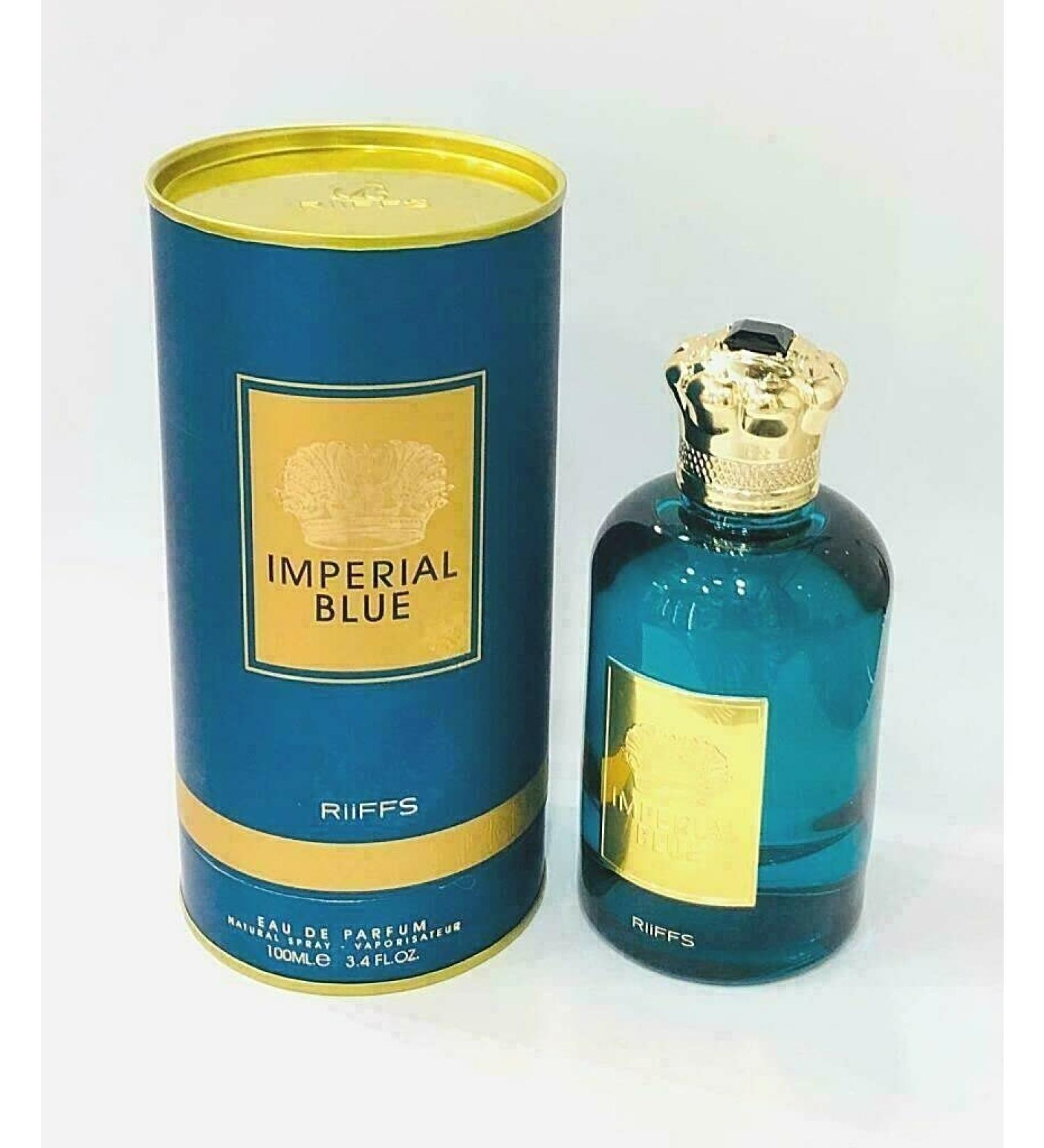 J H VARIETY PERFUME JH IMPERIAL BLUE Oud Wood Cologne Eau De Parfum Natural Spray for Men | Masculine and Fresh Fragrance Long Lasting Luxury Mint all Skin Types 3.4 Fluid Ounce/100 Ml Ounce