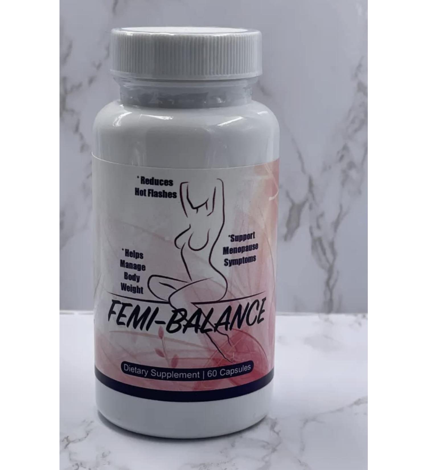 Femi Blance Suplemento Natural para aliviar Los sintomas de la menopausia /60 capsulas feminelle