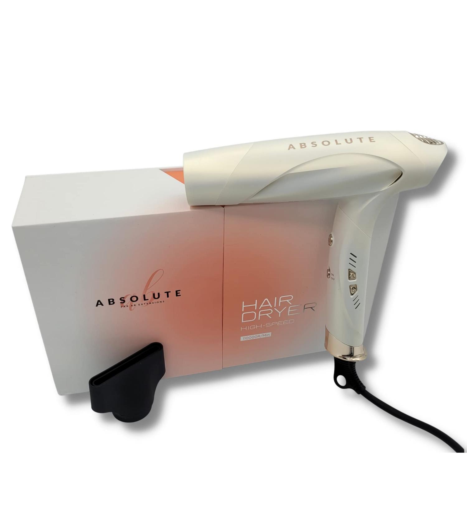 Hair Dryer High-Speed Absolute by Ab extensions - Professional Hair Products - Hair Styling Tools - Static-Free And Frizzy-Free - Low Noise - Innovative Folding Handle Compact Hair Dryer - Magnetic nozzle - Buy Online on GoSupps.com
