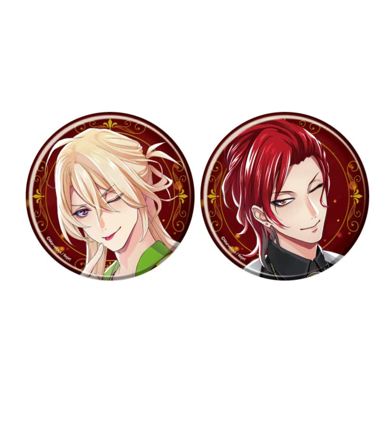 Fabulous Night 01 Keith & Night Tin Badge Set of 2