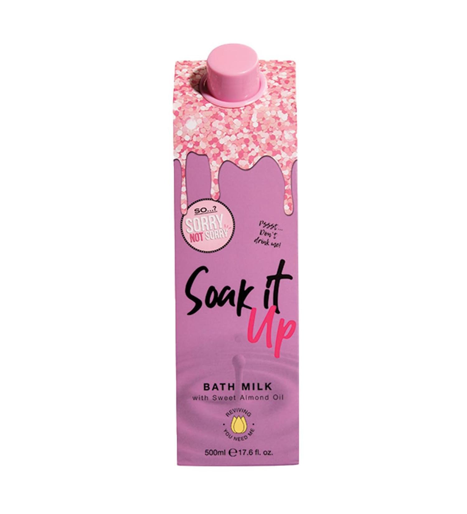 So... Sorry Not Sorry Bath Milk with Sweet Almond Oil & Vanilla - 500ml | Vegan & Cruelty-Free - Buy Online on GoSupps.com