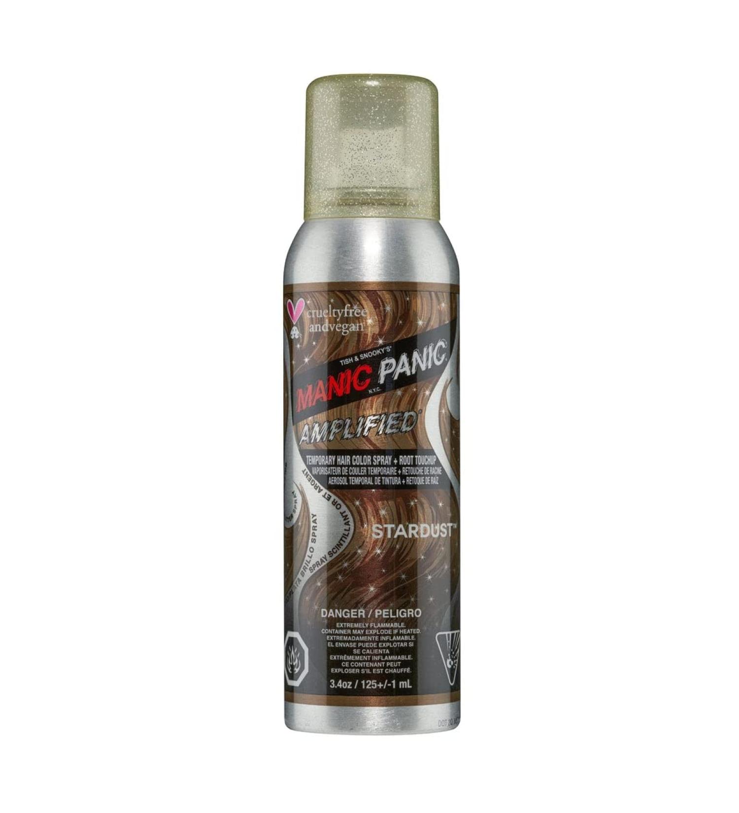 MANIC PANIC Stardust Glitter Spray - Gold & Silver - Vegan - 3.4oz - For Hair & Body - Kids & Adults - Buy Online on GoSupps.com