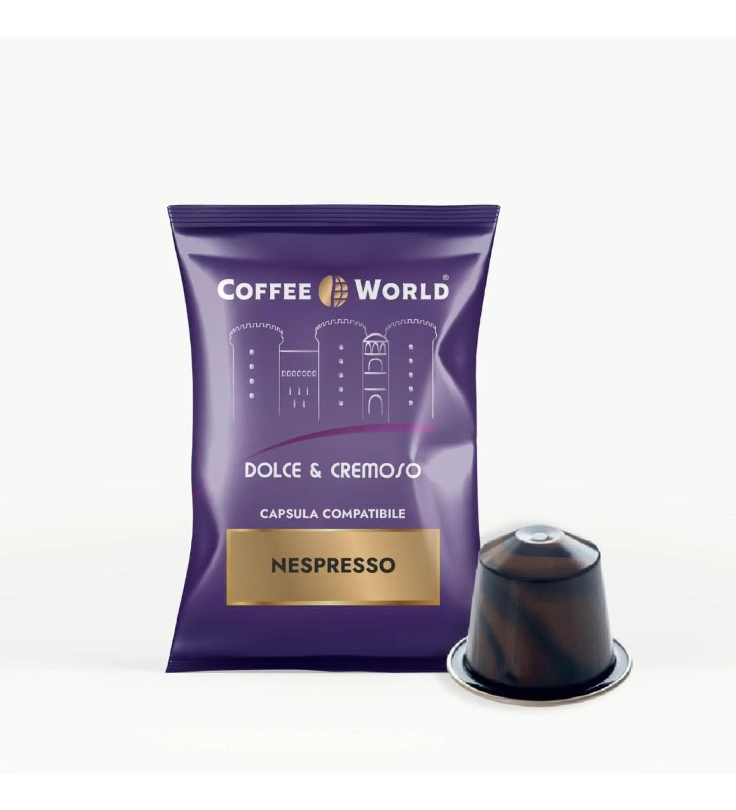  Coffee World Coffee World 75 capsules compatible with Nespresso * coffee machines Dolce & Cremeux 5.5 g - Buy Online on GoSupps.com