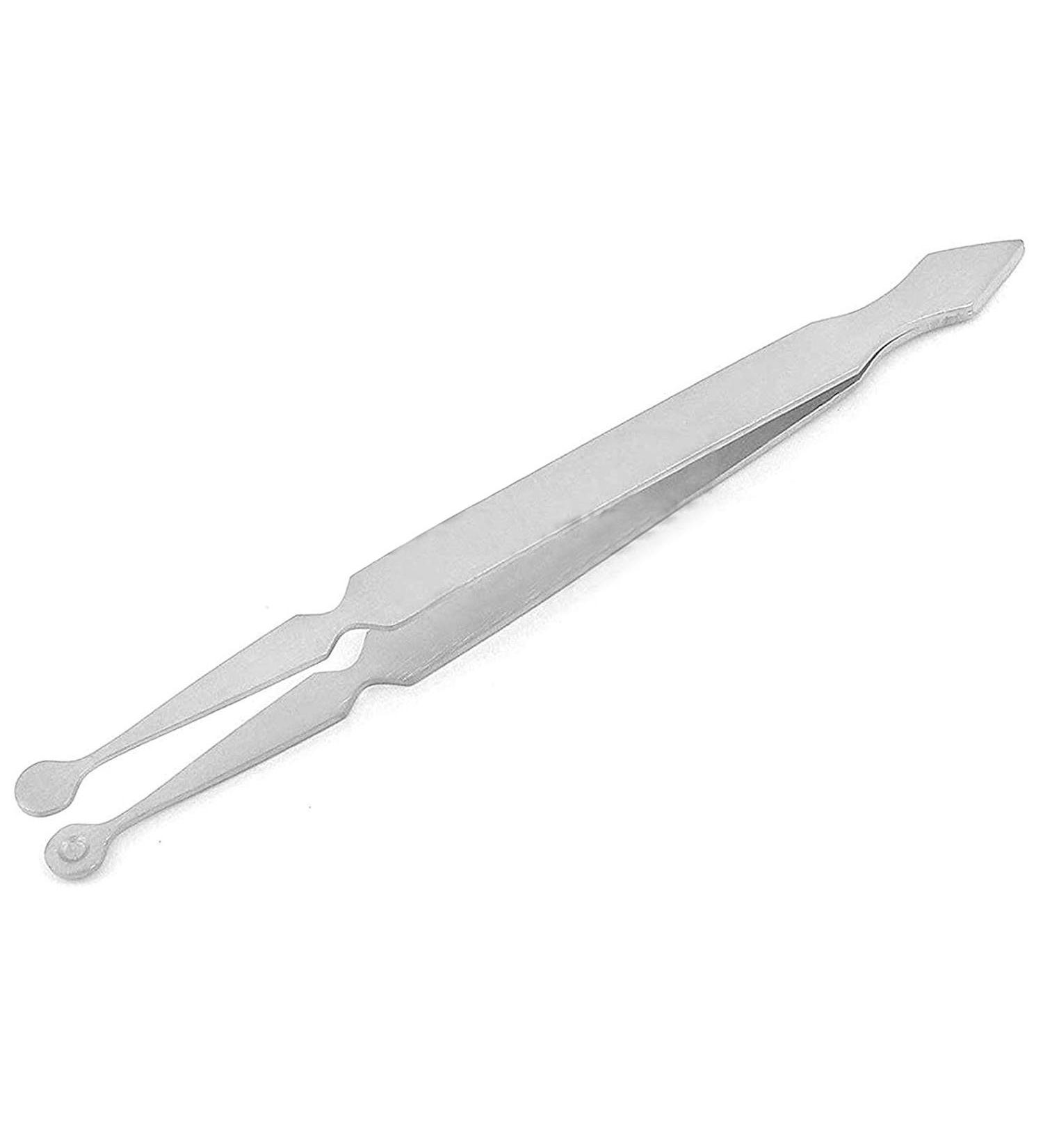 OdontoMed2011 'Bead Ball Holding Tweezers 4 1/2 inch Piercing Tool ODM