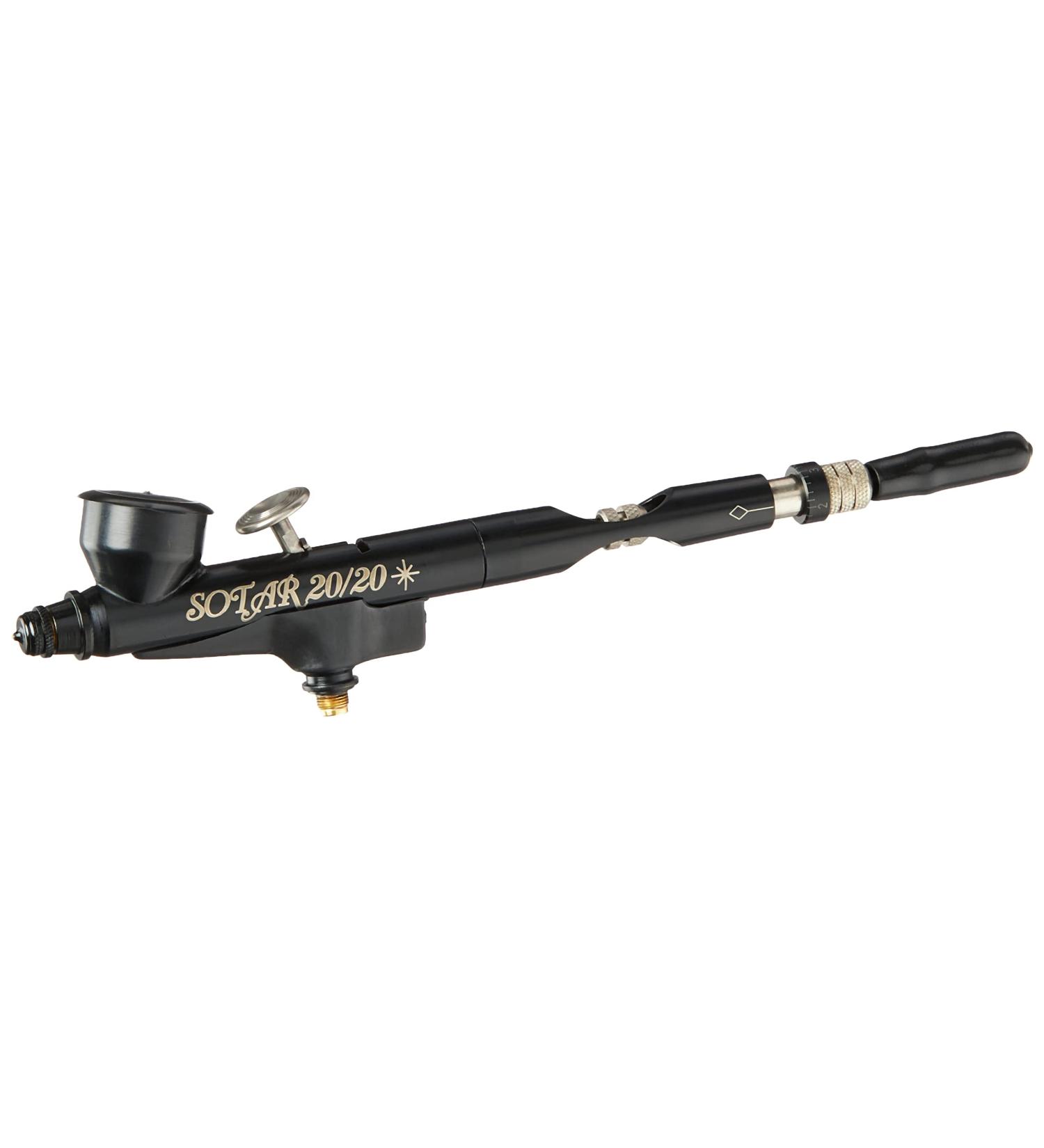 Badger Air-Brush Co. Sotar 2020-2F Large Gravity Feed Fine Airbrush - Black - Buy Online on GoSupps.com