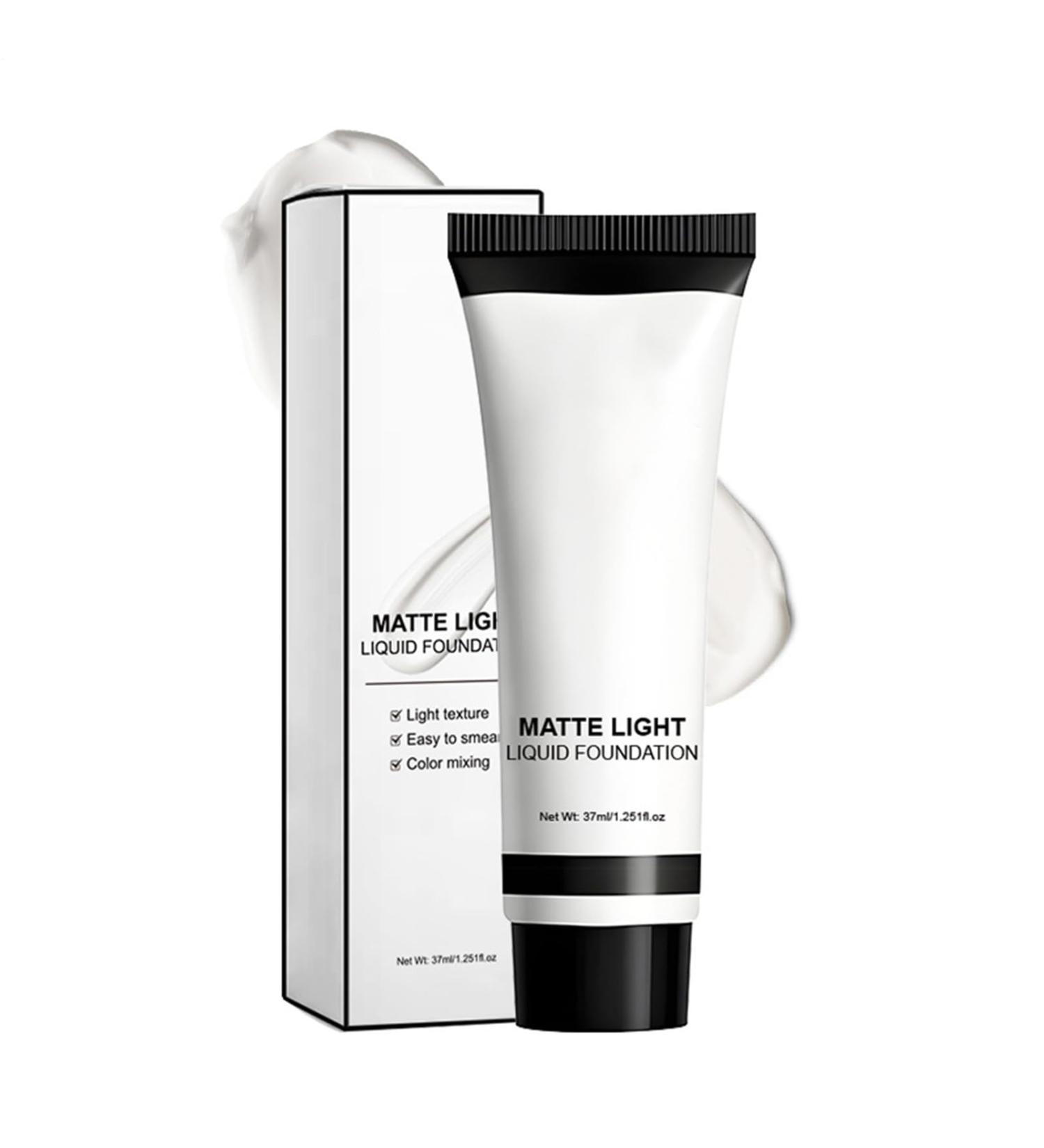  Evember White Clown Makeup - Liquid Foundation - Matte Fluid 37ml Streak-Proof Long-Lasting for Adults and Children Party Stage Halloween Cosplay - Buy Online on GoSupps.com