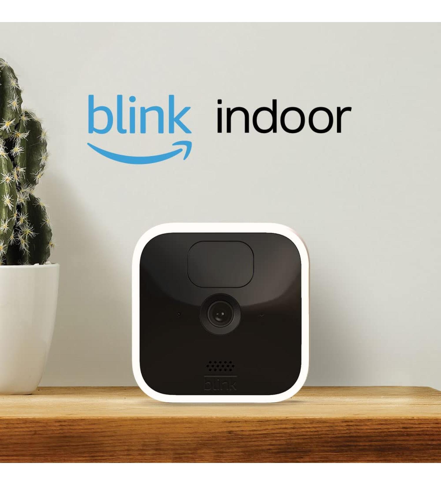 Blink Indoor | Wireless HD security camera with two-year battery life motion detection two-way audio Alexa enabled Blink Subscription Plan Free Trial | 1-Camera System - Buy Online on GoSupps.com