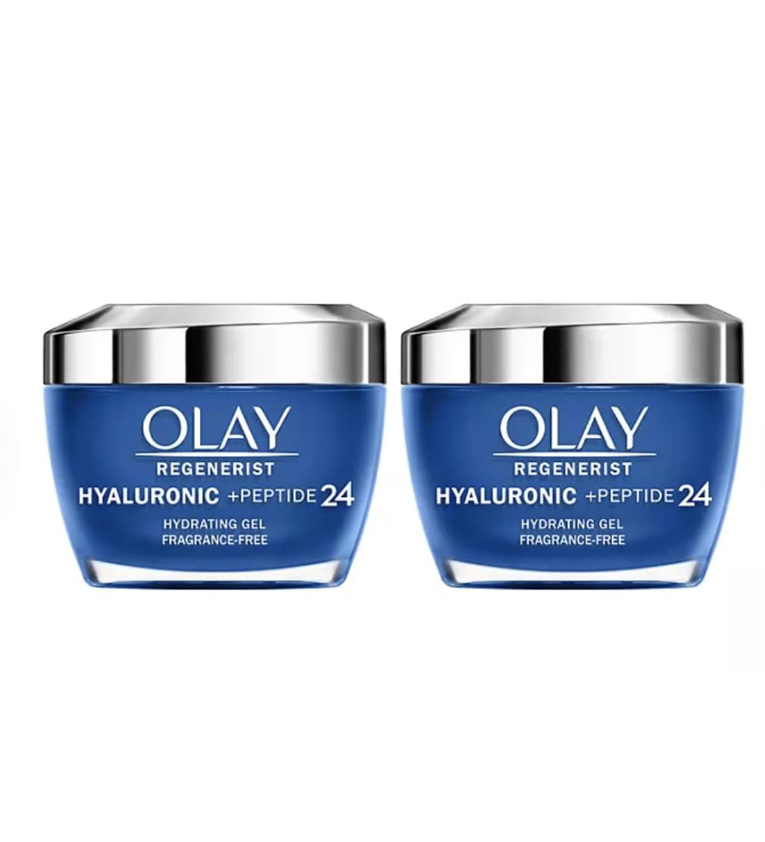 Olay Regenerist Hyaluronic + Peptide 24 Gel Face Moisturizer - Fragrance-Free 1.7 oz 2 Pack | Anti-Aging Hydration International Shipping Available - Buy Online on GoSupps.com