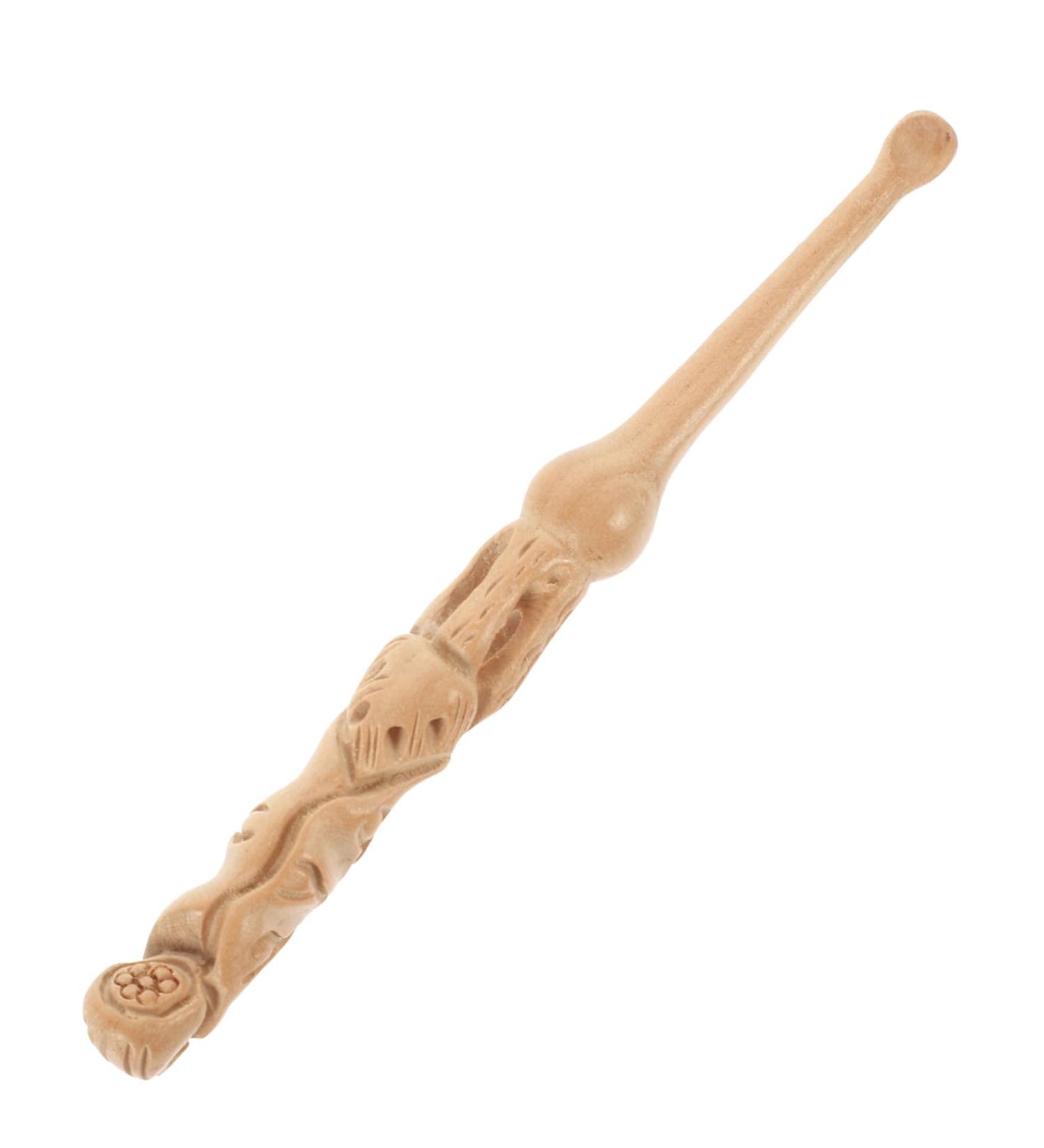 MUCKLILY Peach Wood Ear Scoop Carved Ear Cleaning Tool Portable for Boys and Girls Adults - Buy Online on GoSupps.com