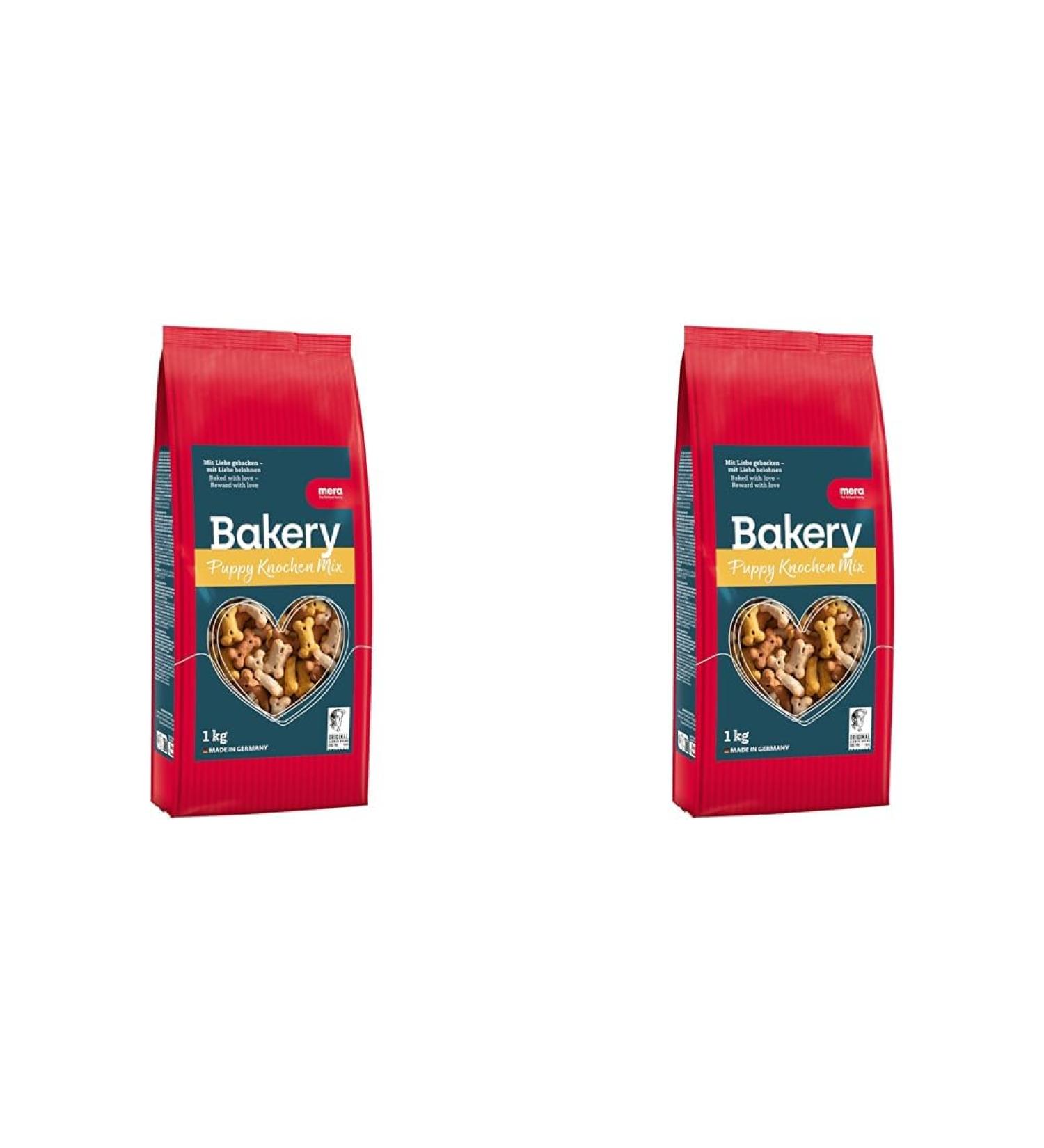 Buy Mera Bakery Puppy Bone Mix (1kg) - Natural Dog Treats for Training & Snacking | Gently Baked Dog Biscuits (2 Pack) - Buy Online on GoSupps.com