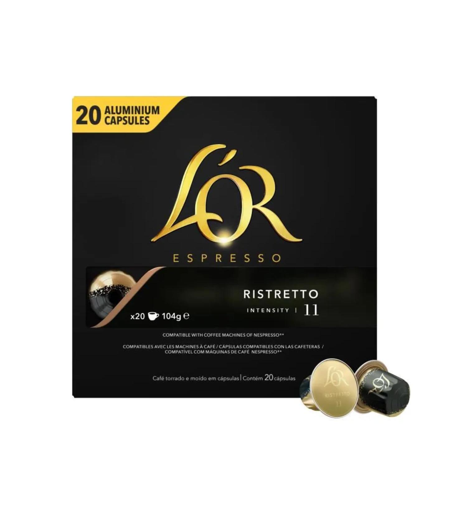 Café L'OR Espresso Ristretto intensity 11-20 capsules