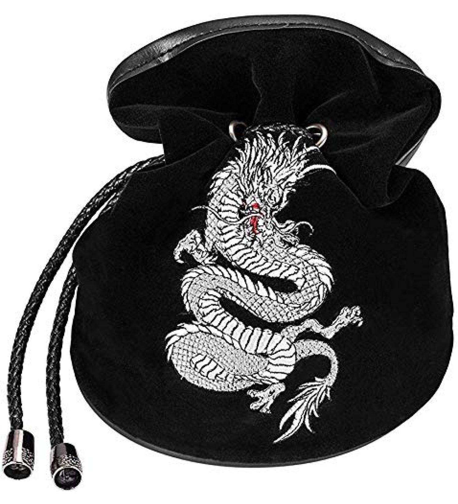 Platinum Dragon Rogues & Knaves DND Dice Bag - Large Black Dice Bag for RPGs - Buy Online on GoSupps.com