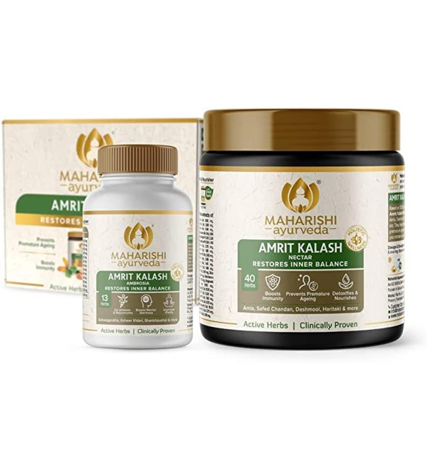 Amrit Kalash -60 Tablets and 600 G Paste - Buy Online on GoSupps.com