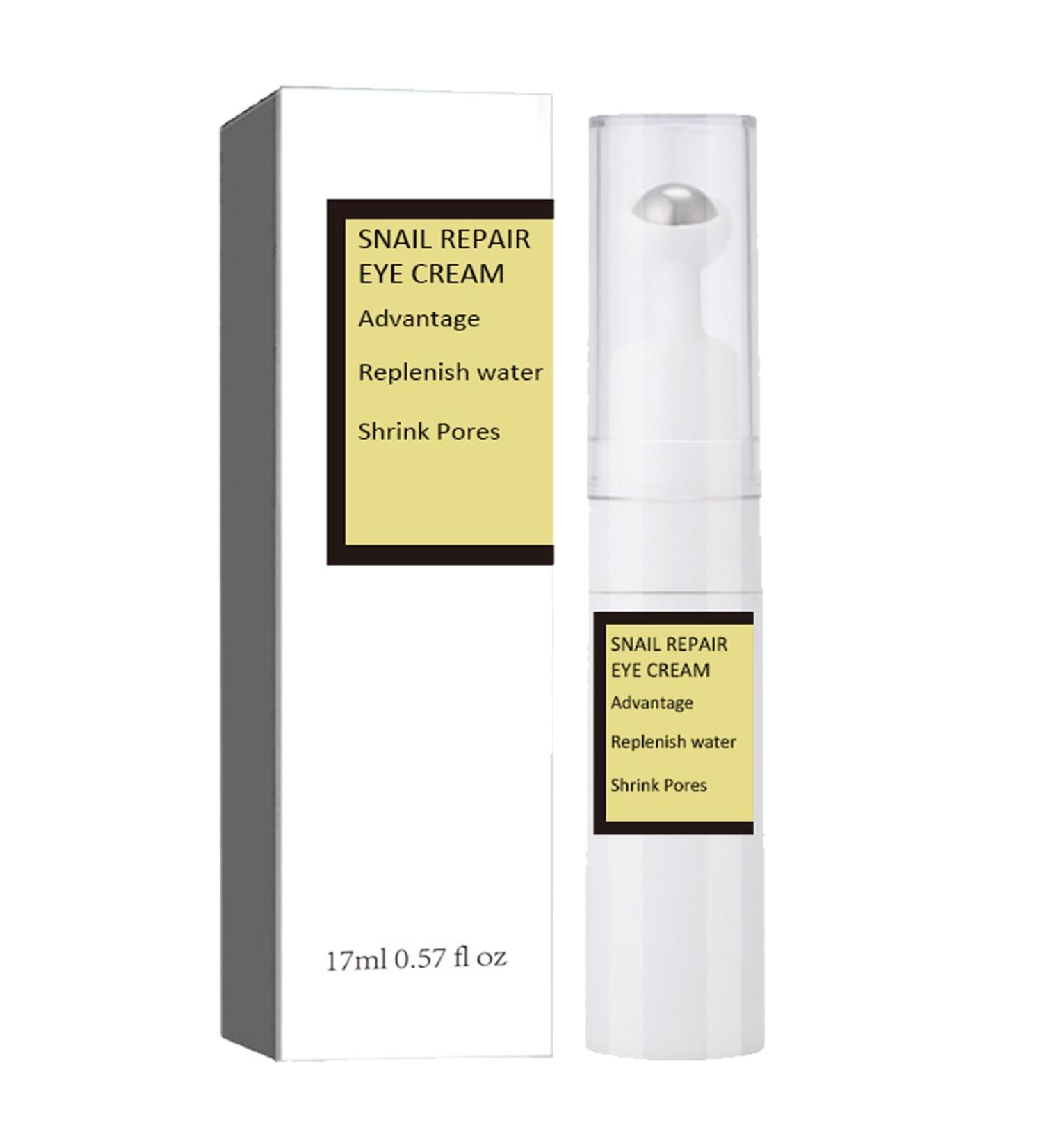 Snail Essence under Eye Cream - Ball Design Eye Bags Remover - Eye Cream for Dark Circles and Puffy Eyes - Anti Aging Eye Cream Tightening Lifting Sagging Skin - Repairing Skin - Buy Online on GoSupps.com