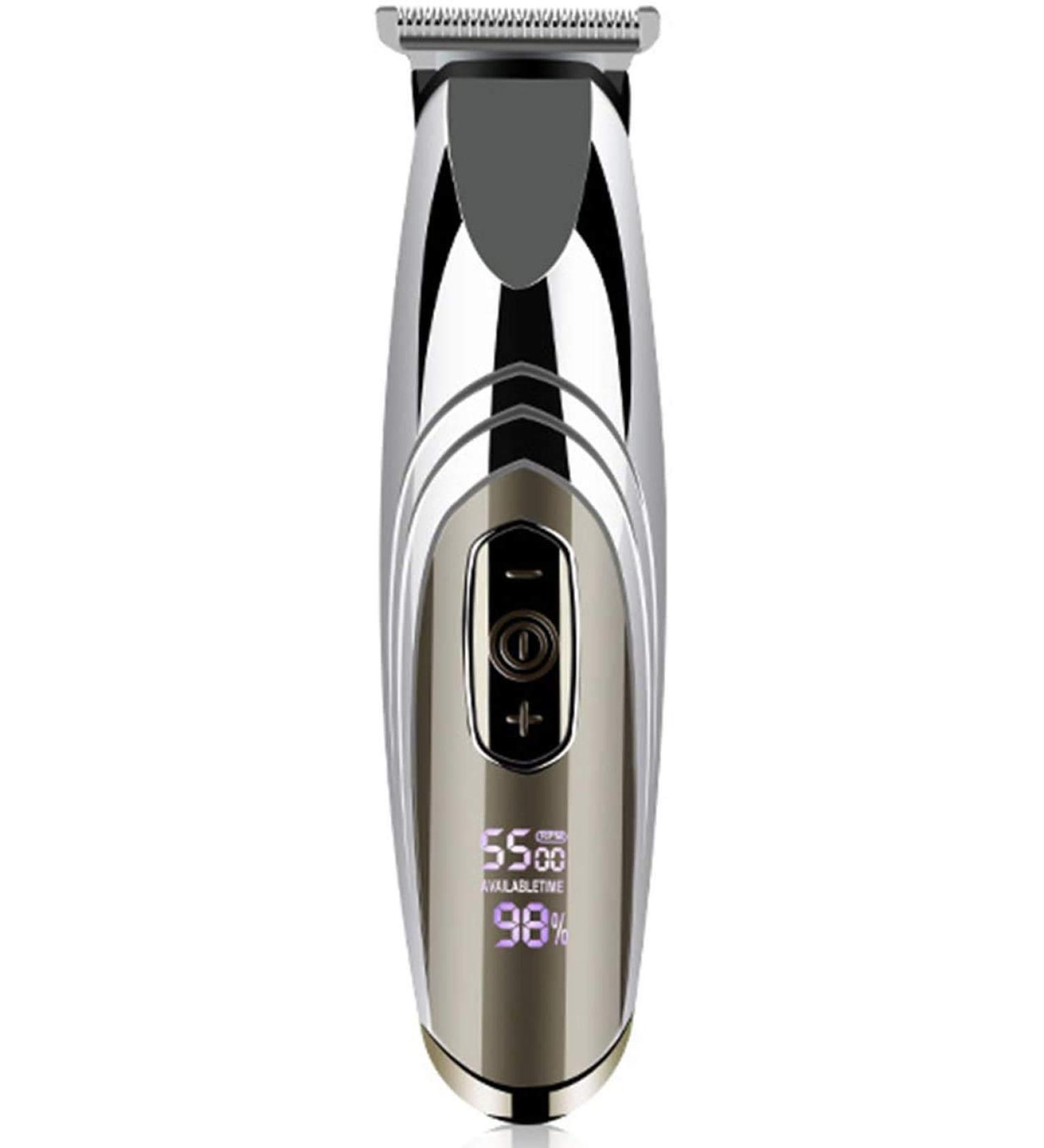 Easy Hair Clipper - Electric Hair Trimmer with LCD Display Low Noise & Pet Supplies - Silver - Buy Online on GoSupps.com