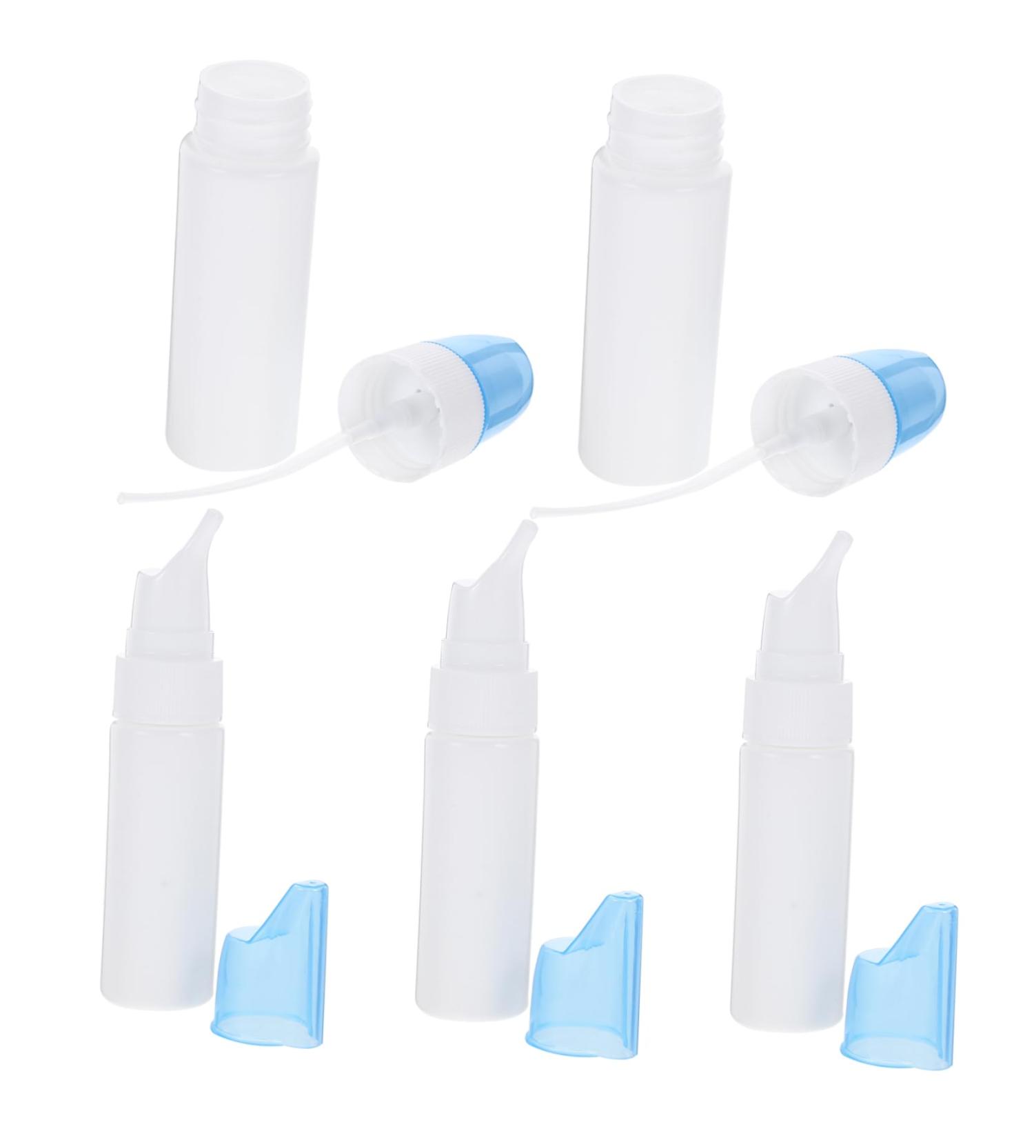 5pcs Mini Plastic Perfume & Toiletry Containers Set | Empty Spray Bottles for Oral & Nasal Use - Buy Online on GoSupps.com